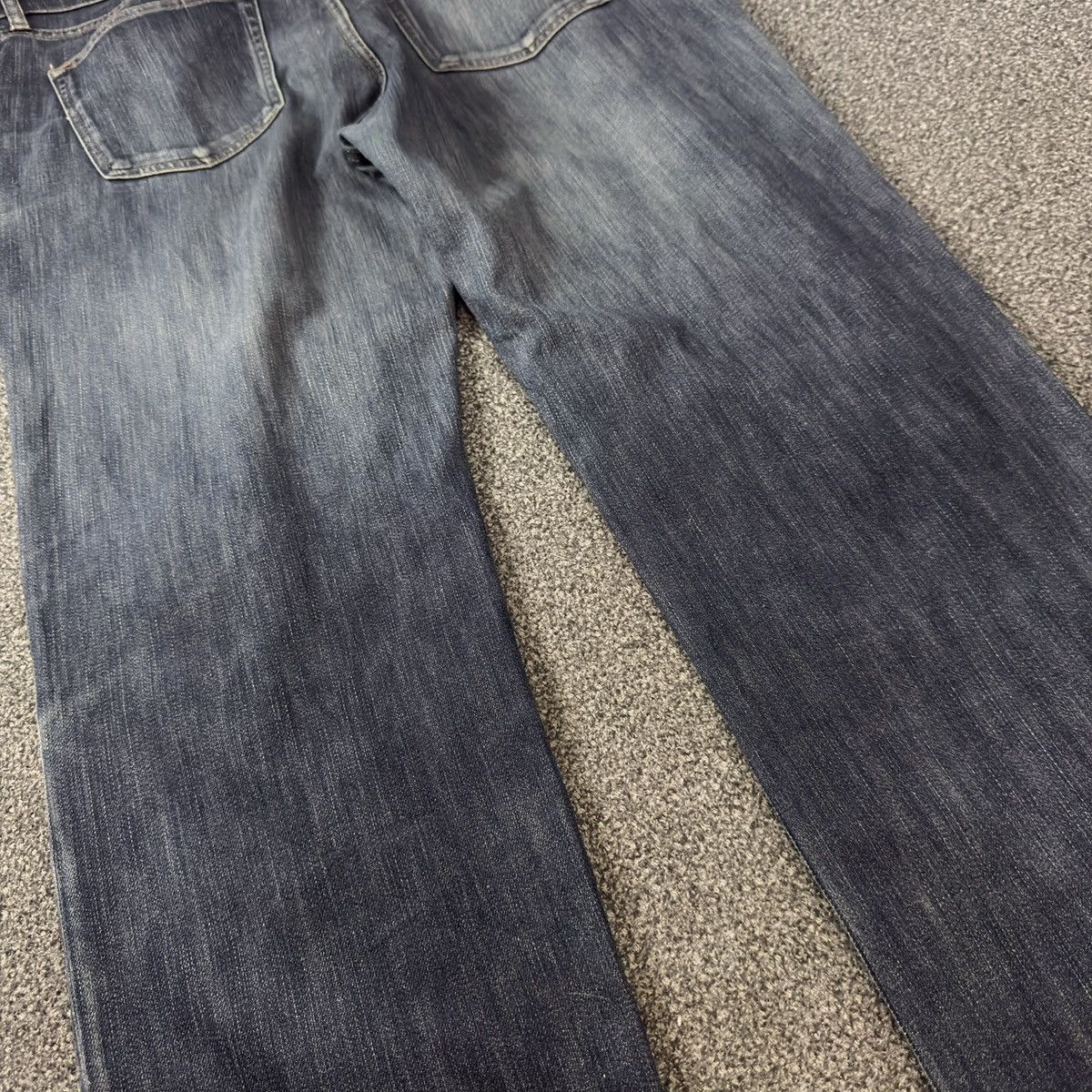 Jun Takahashi Vintage Archive Japanese Denim Uniqlo Natural Fit Wideleg Size US 36 / EU 52 - 9 Thumbnail