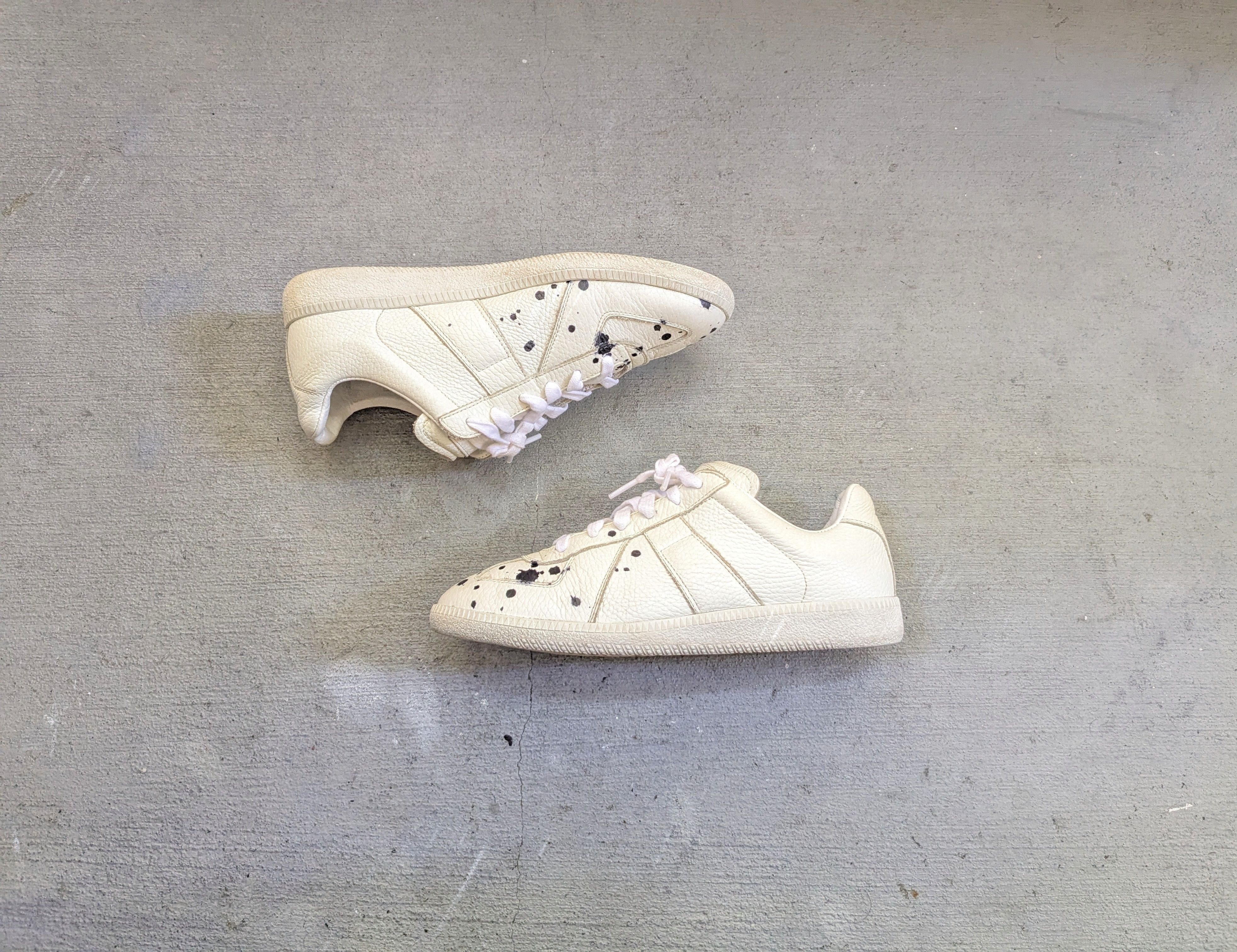 Womens Maison Margiela Gat Replica White 9 39 Leather Shoes