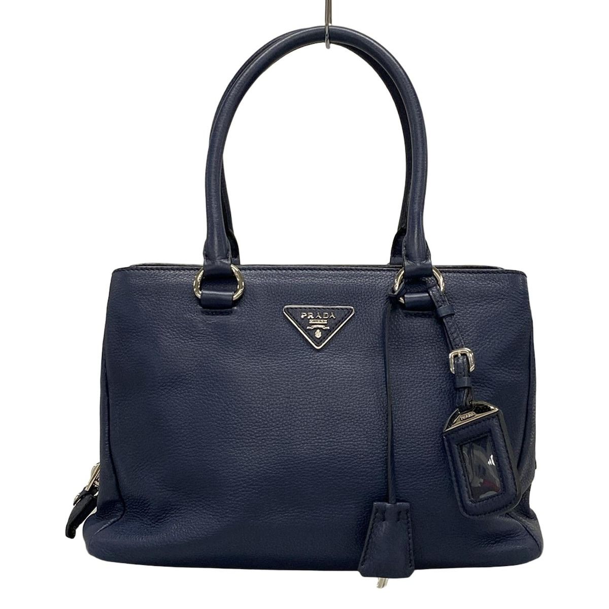 Prada PRADA Triangle Logo Handbag 1BA853 Baltico (Navy) Size ONE SIZE - 1 Thumbnail