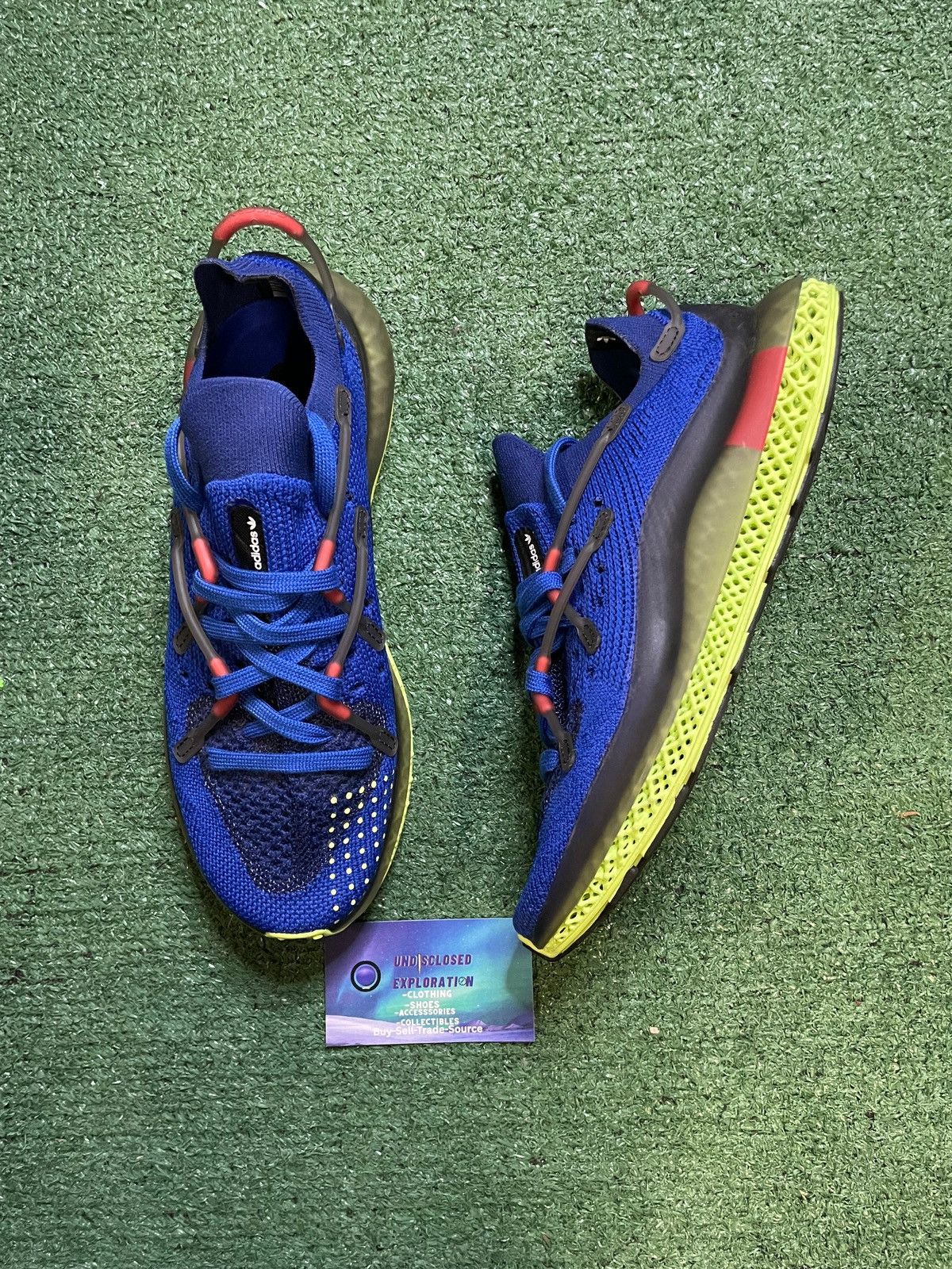 Adidas Adidas 4D Fusio blue and green size 7men/8.5women Size US 7 / EU 40 - 1 Thumbnail