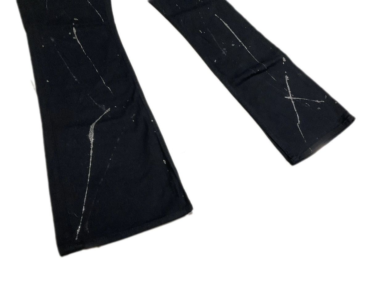 Hysteric Glamour × If Six Was Nine × Japanese Brand 🔥Sick Y2K Sorridere Glitter Splash Flared Black Denim Size US 34 / EU 50 - 10 Thumbnail