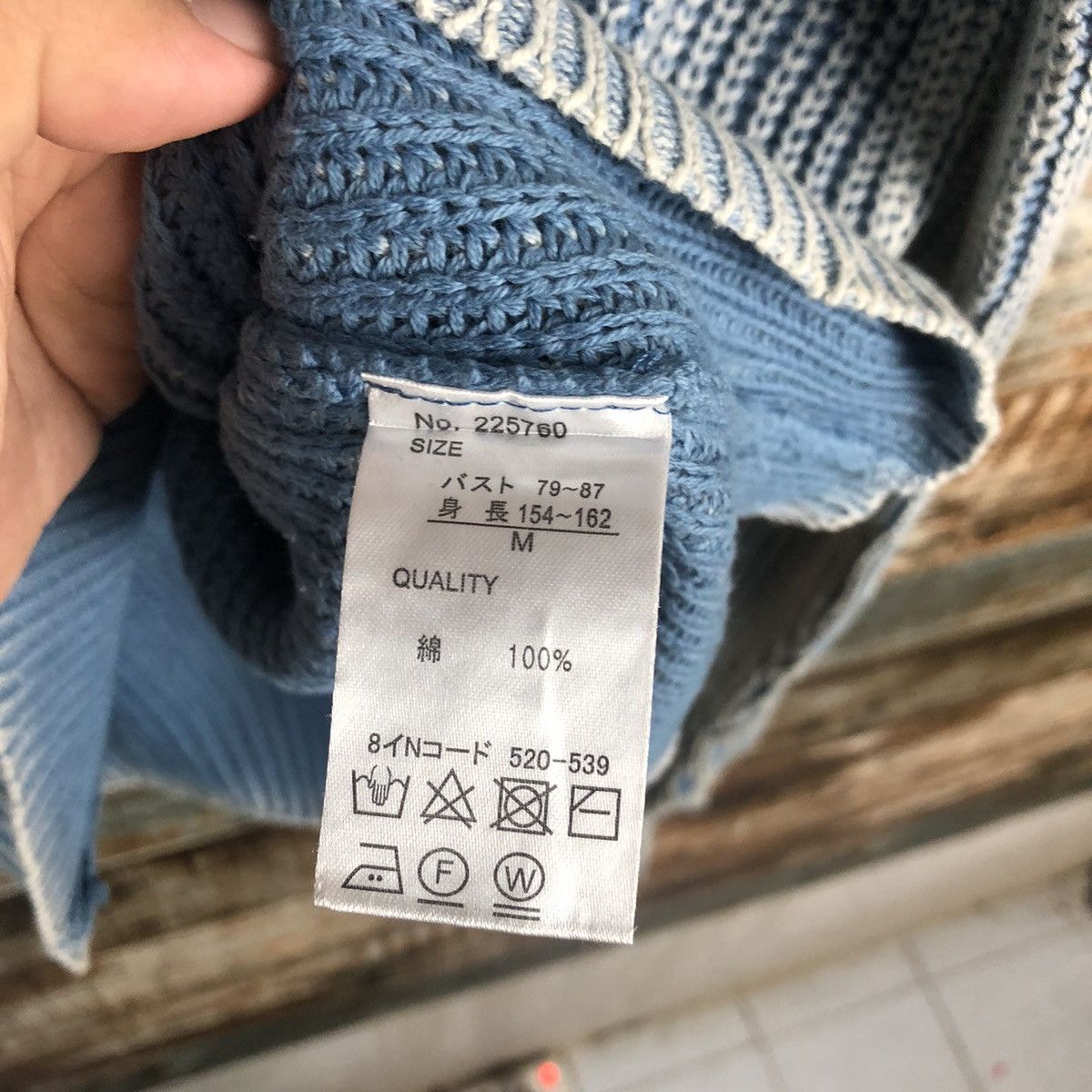 Homespun Knitwear × Japanese Brand Joky Gal Blue faded Knitwear #A1984 Size M / US 6-8 / IT 42-44 - 11 Thumbnail