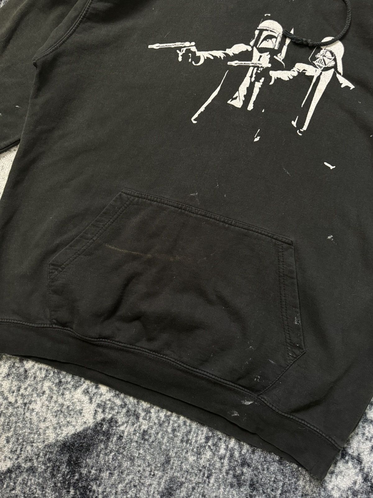 Star Wars Vintage Pulp Fiction Star Wars Hoodie Distressed Hoodie 90s Size US L / EU 52-54 / 3 - 7 Thumbnail