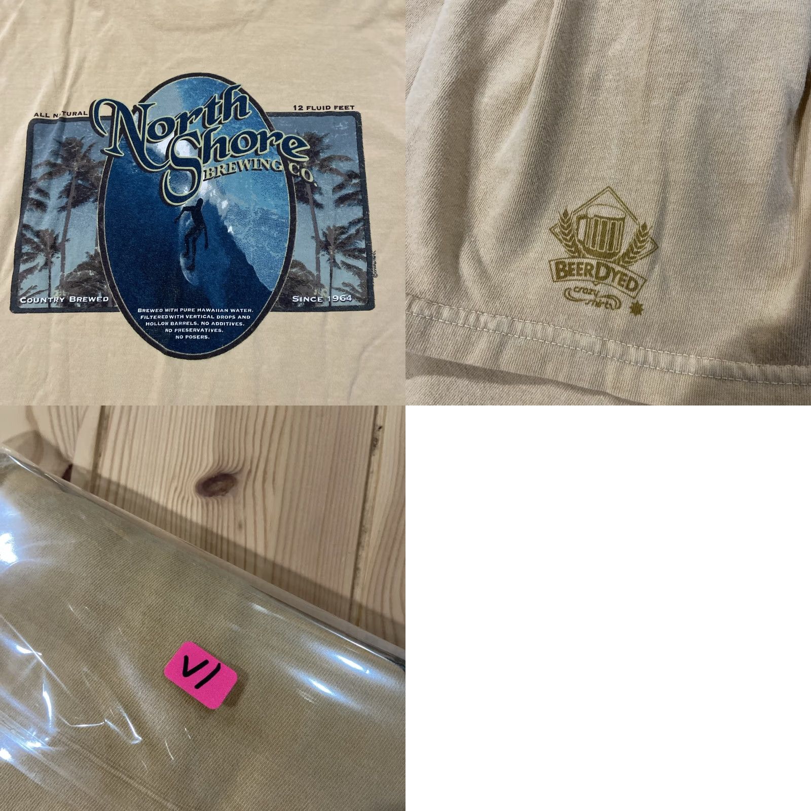 Vintage CrazyShirts North Shore Brewing Co. T Shirt Mens XL Brown Surfwear Hawaii Size US XL / EU 56 / 4 - 8 Thumbnail