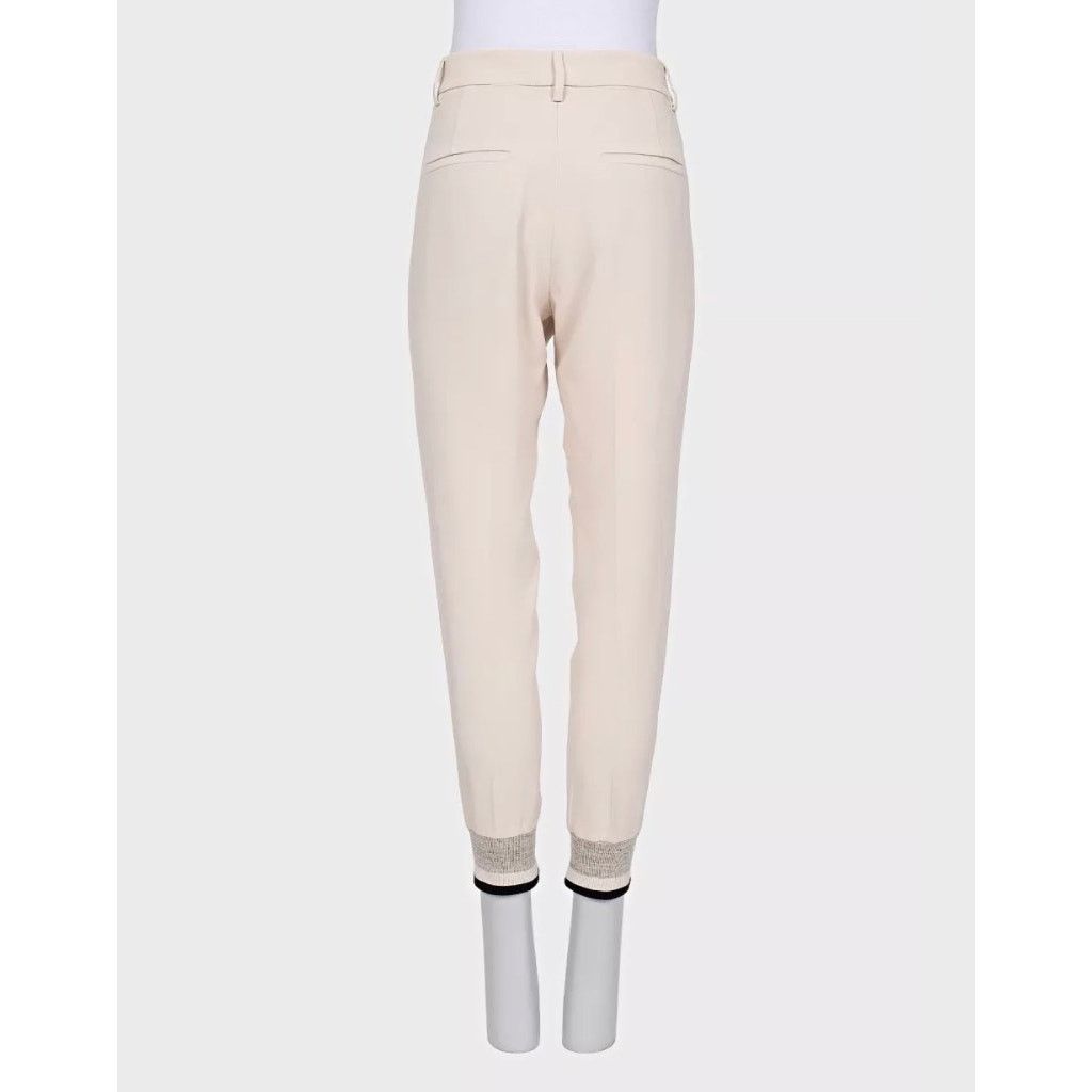 Brunello Cucinelli Brunello Cucinelli White Tapered Trousers - Size 42\M Size 28" / US 6 / IT 42 - 3 Thumbnail