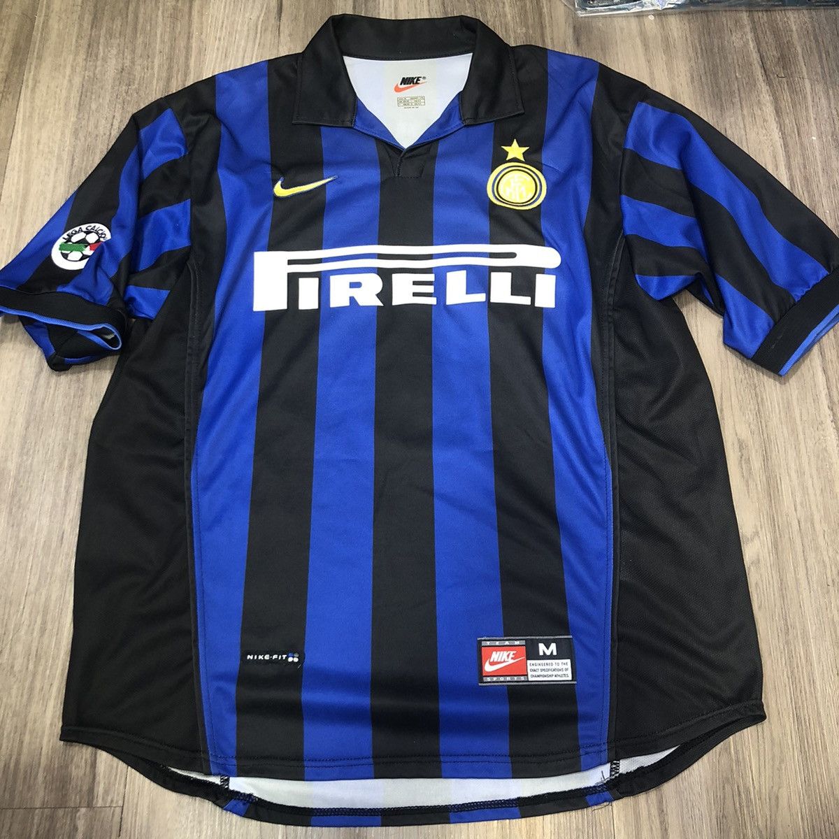 99-00 NIKE Inter Milan home Ronaldo #9】