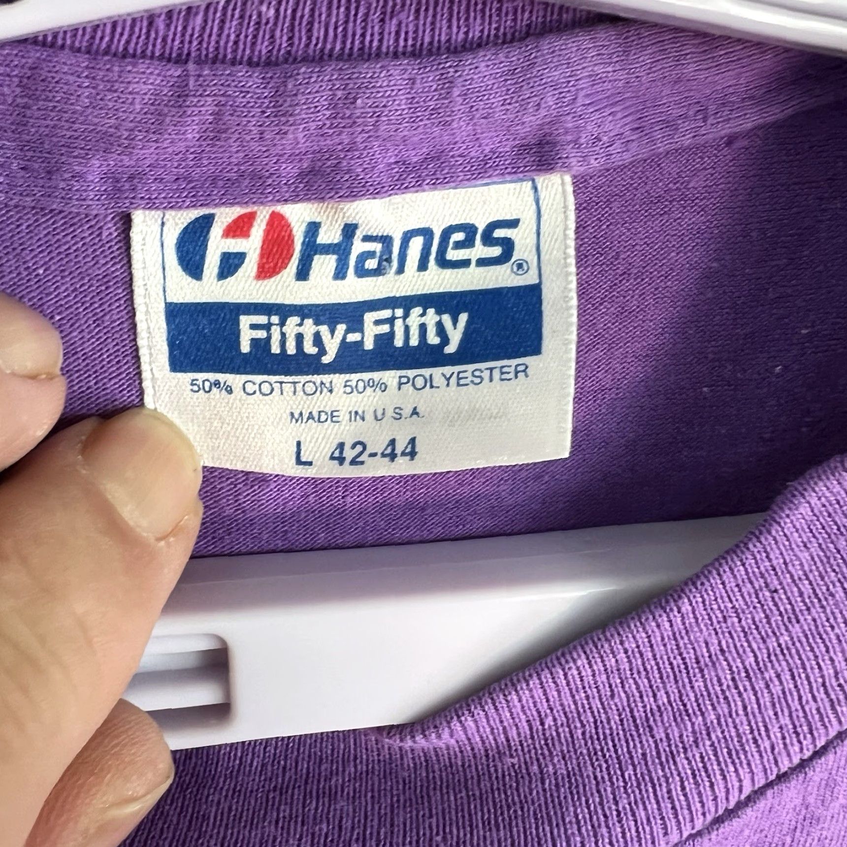 Hanes VTG Nora Wixted Concert T-Shirt New Orleans Adult SZ L Purple Single Stitch Size US L / EU 52-54 / 3 - 4 Thumbnail
