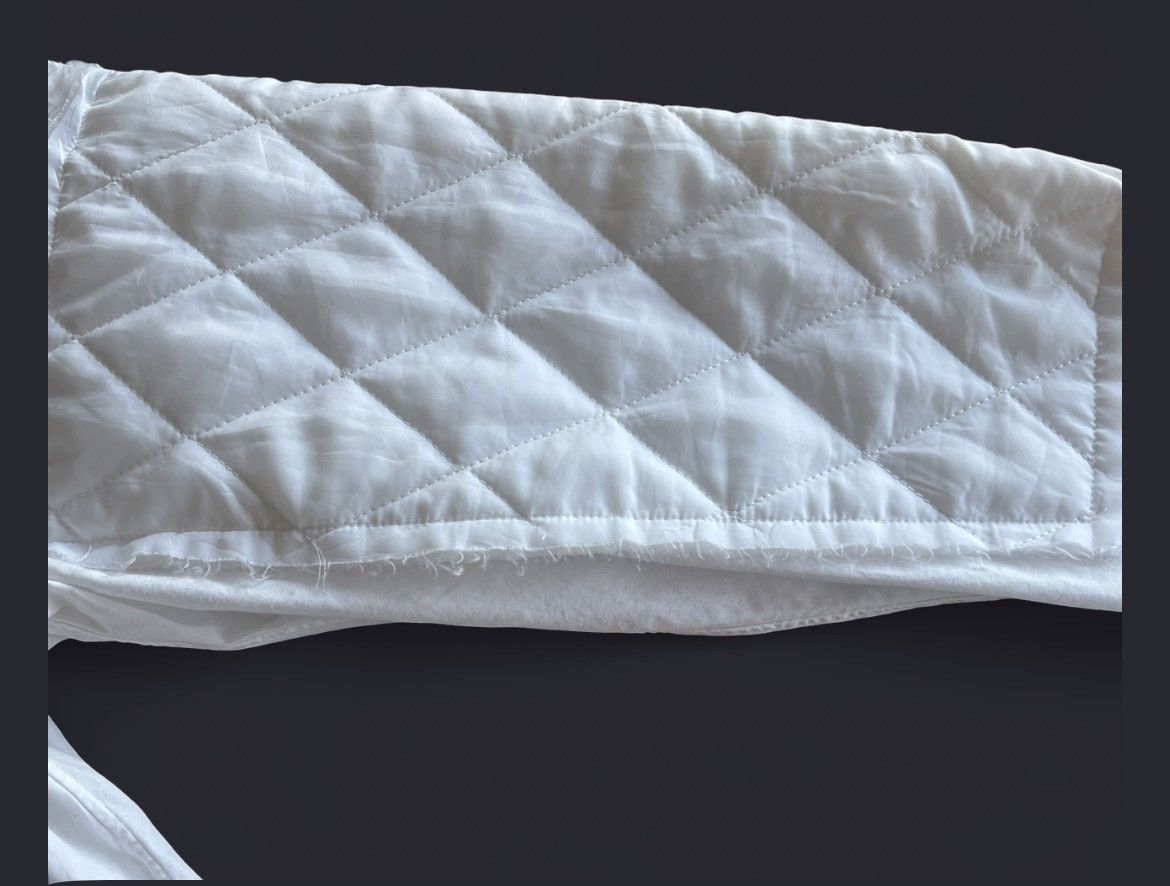 Comme des Garcons Homme Plus Comme des Garçons Homme Plus White quilted sleeve shirt Size US S / EU 44-46 / 1 - 4 Thumbnail