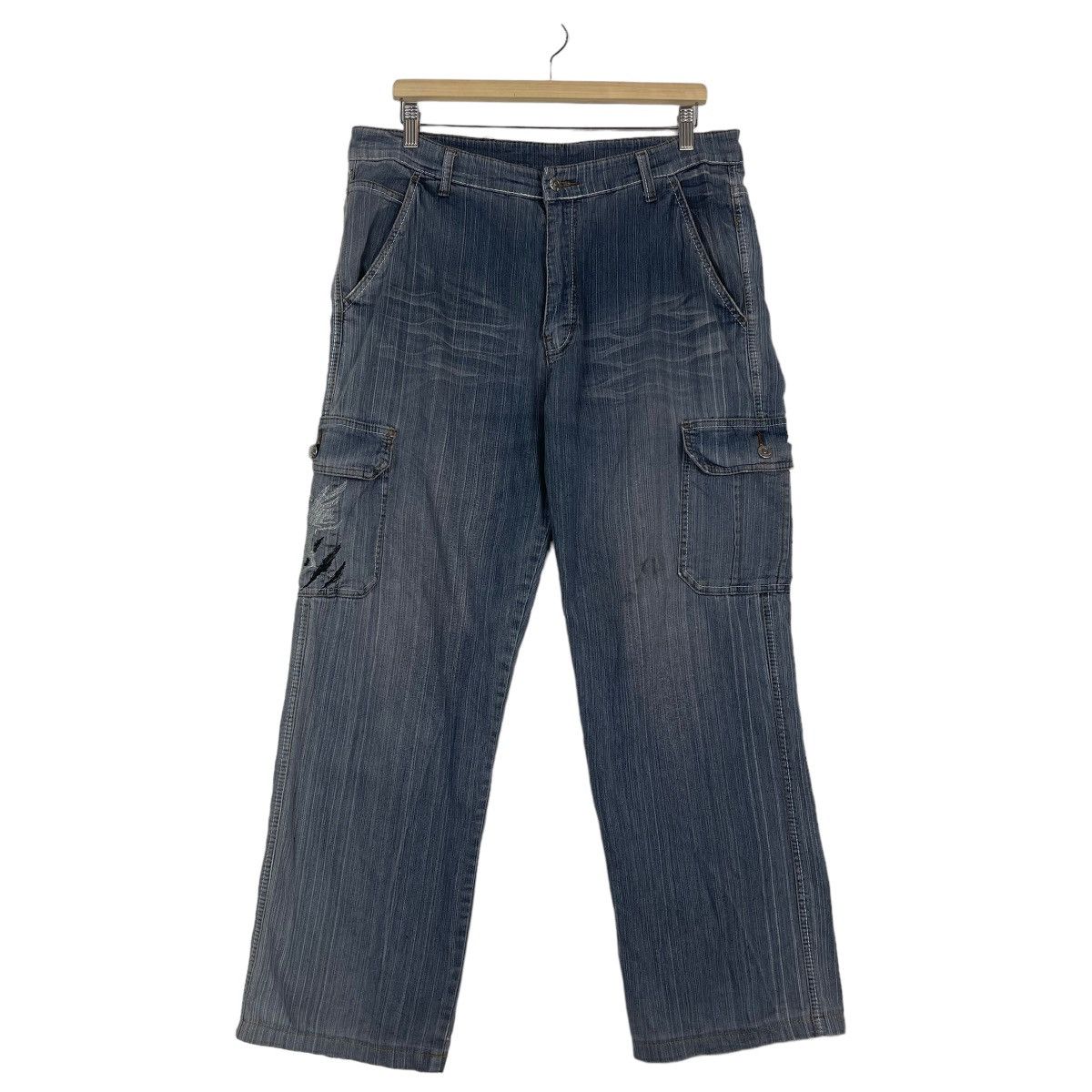 Hysteric Glamour CANDID KAVEN WORK CARGO FLARE JEAN Size US 34 / EU 50 - 2 Thumbnail