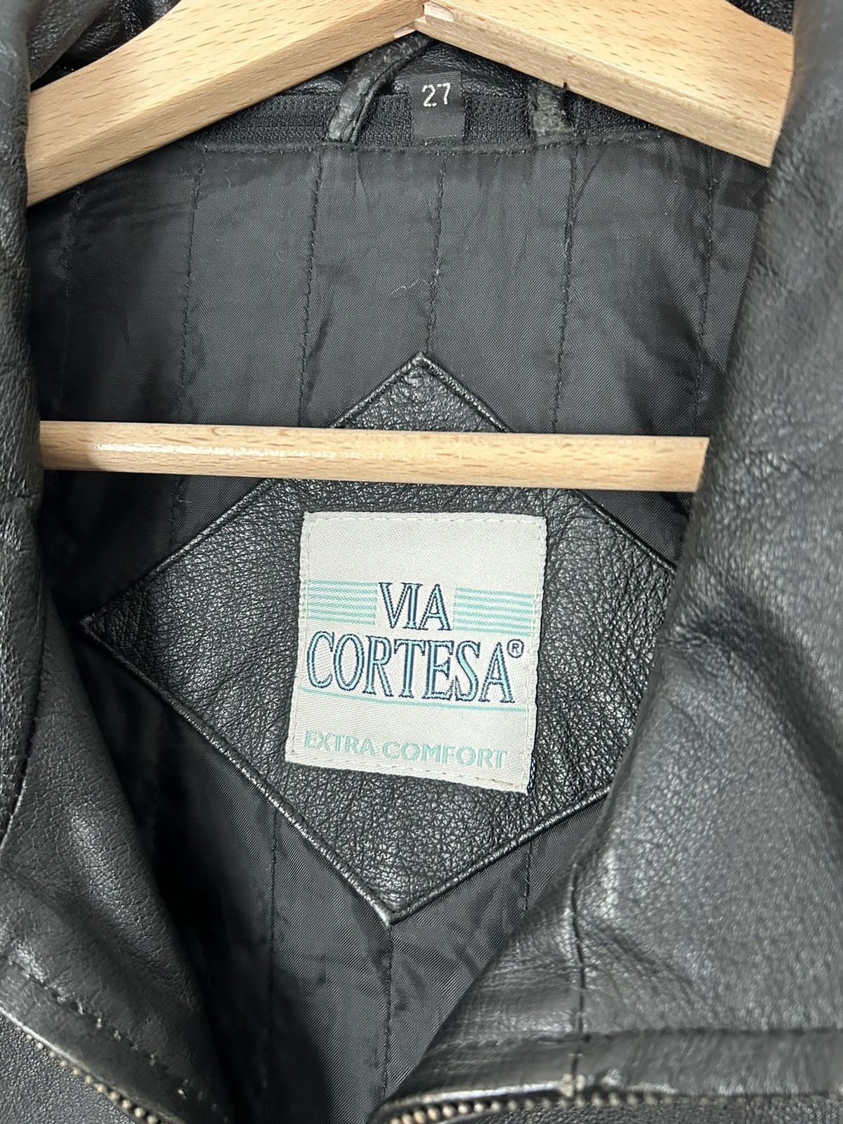 Genuine Leather × Vintage Vintage Genuine Leather Black Jacket Parkas Avant-garde Size US L / EU 52-54 / 3 - 6 Thumbnail