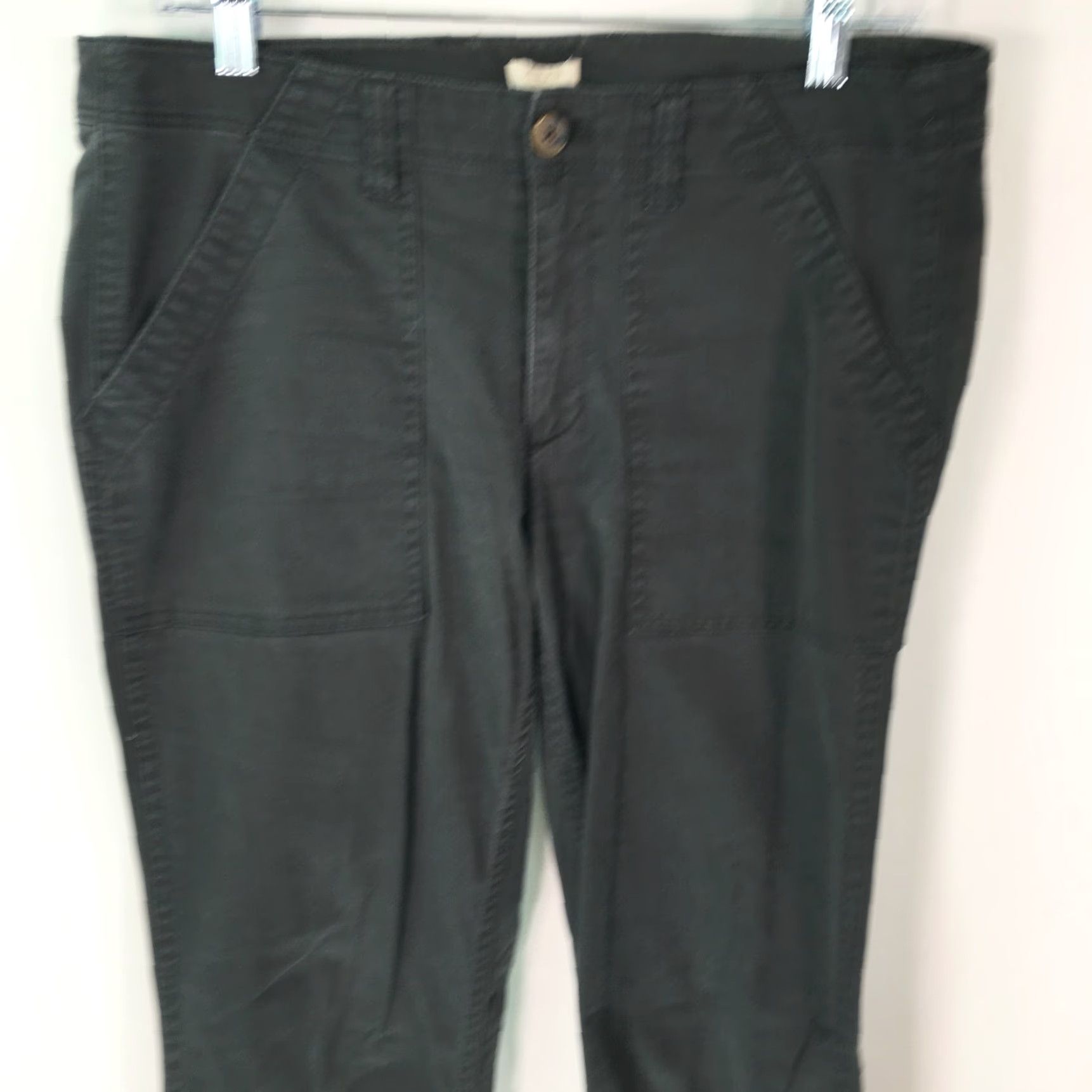 J.Crew VINTAGE J.CREW Pants Skinny Black 8 Womens Flat Front Stretch Casual Black Size 8 Size 24" / US 00 / IT 34 - 3 Thumbnail