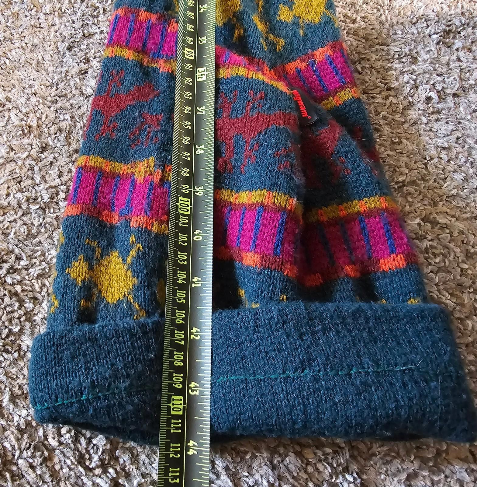 Designer wigwam extra long winter ski hat Size ONE SIZE - 4 Thumbnail