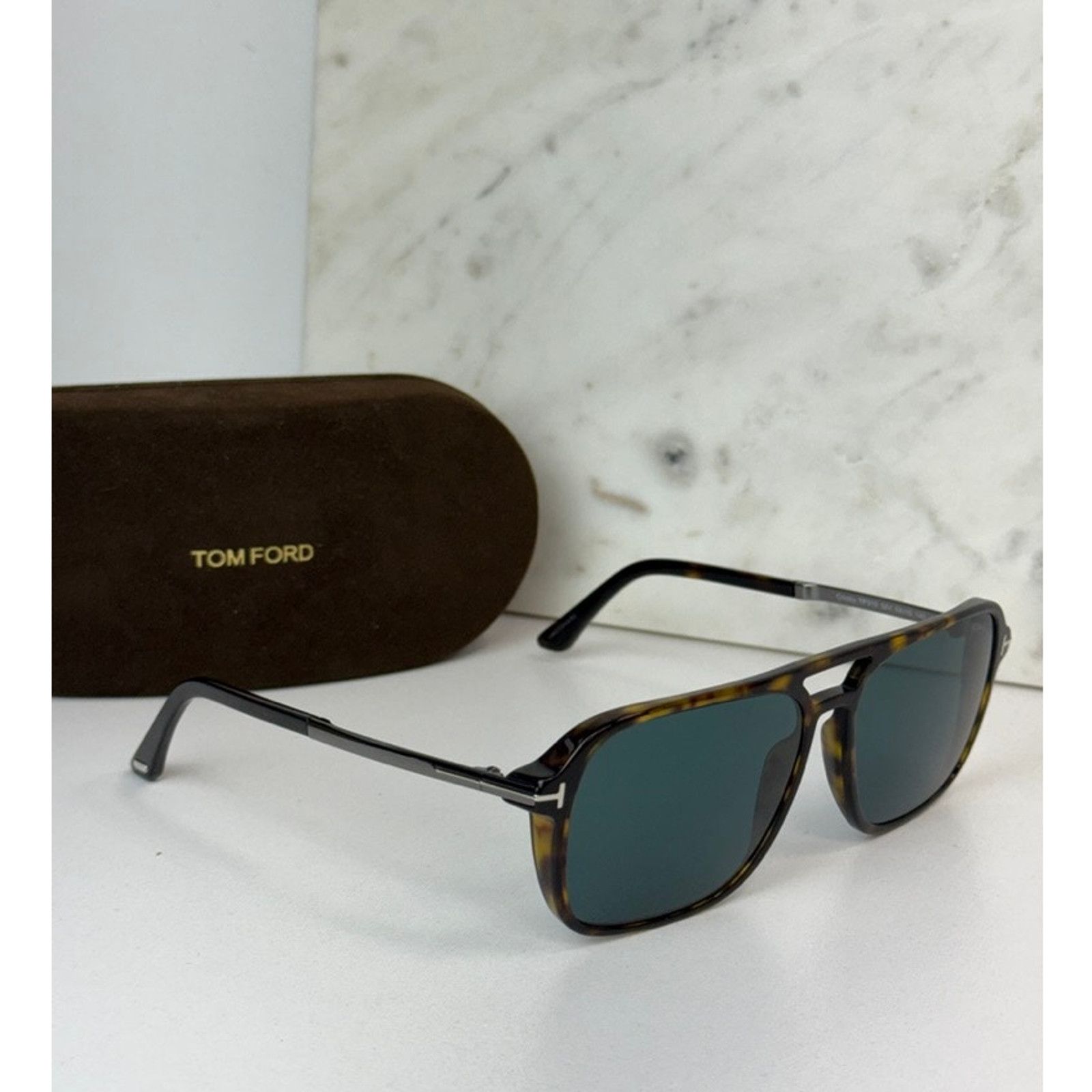 Tom Ford FT1036 56F Raven Aviator Sunglasses - Havana/Brown Tom Ford Tom Ford FT1036 56F Raven Sunglasses Havana Aviator  main image 2