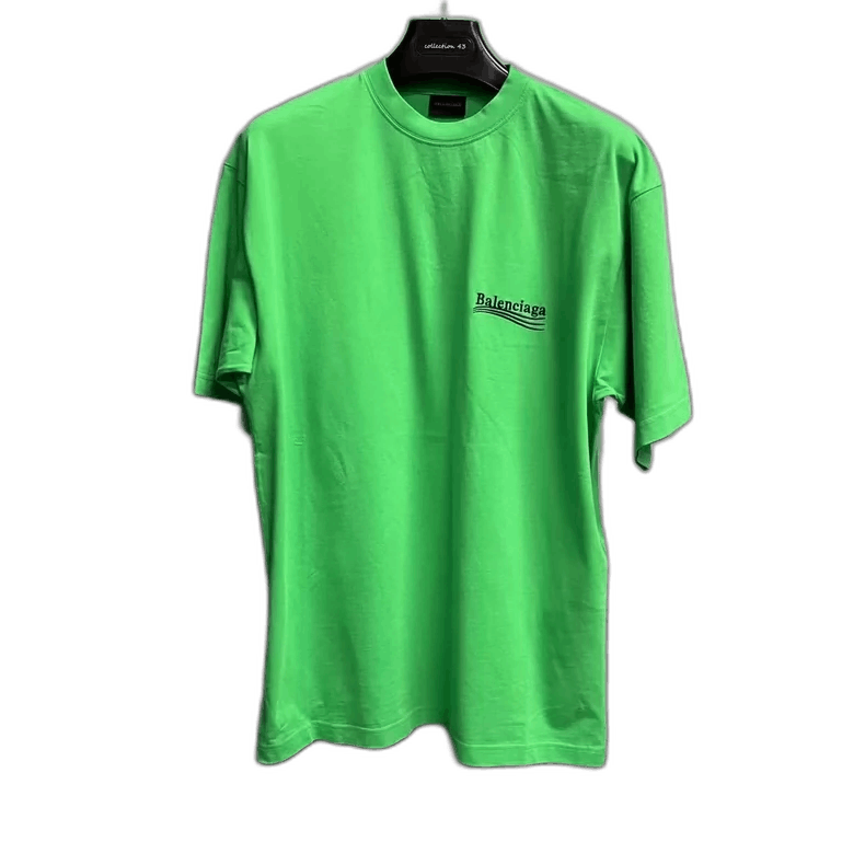 Balenciaga Balenciaga Green Logo Print Short Sleeve T-Shirt Size US XS / EU 42 / 0 - 1 Thumbnail