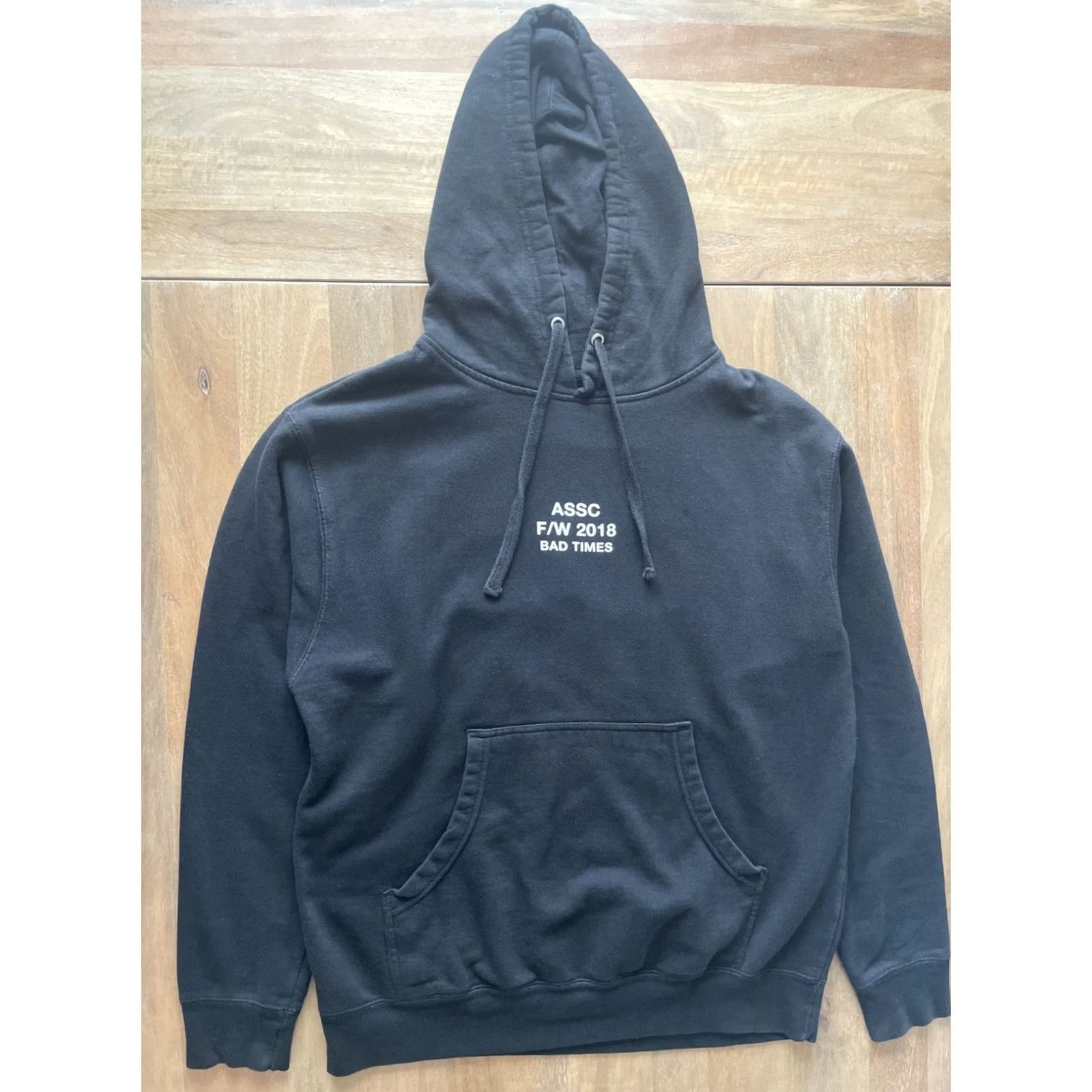 Anti Social Social Club Anti Social Social Club Hoodie Mens Regular Medium Black Pullover Hooded Fleece USB Winter Fall Spring 2018 Bad Times Night City Hip Hop USA Size US M / EU 48-50 / 2 - 2 Thumbnail