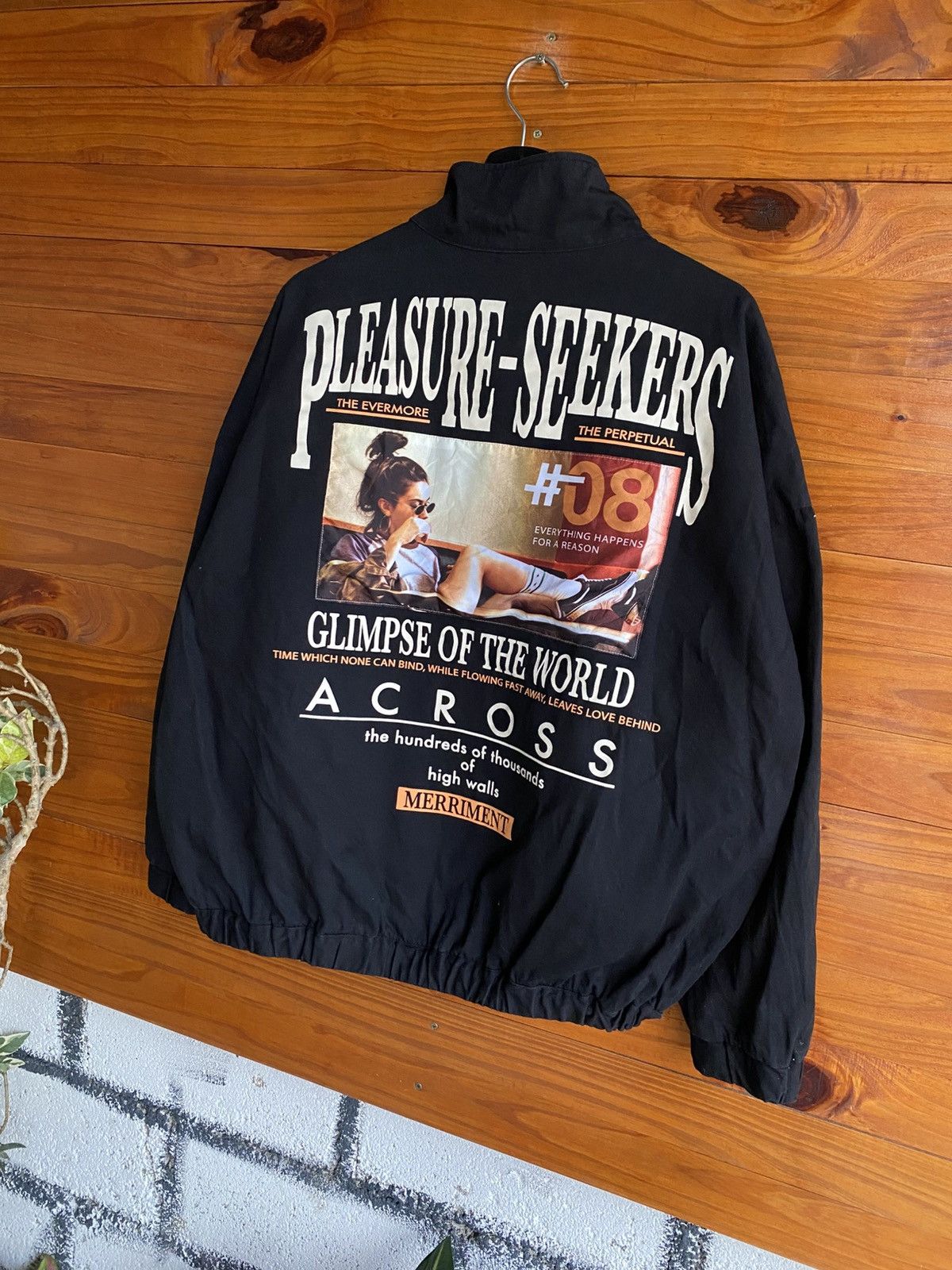In The Attic A.T.C Pleasure-Seekers Graphic Zip Jacket Black Streetwear Size US L / EU 52-54 / 3 - 4 Thumbnail