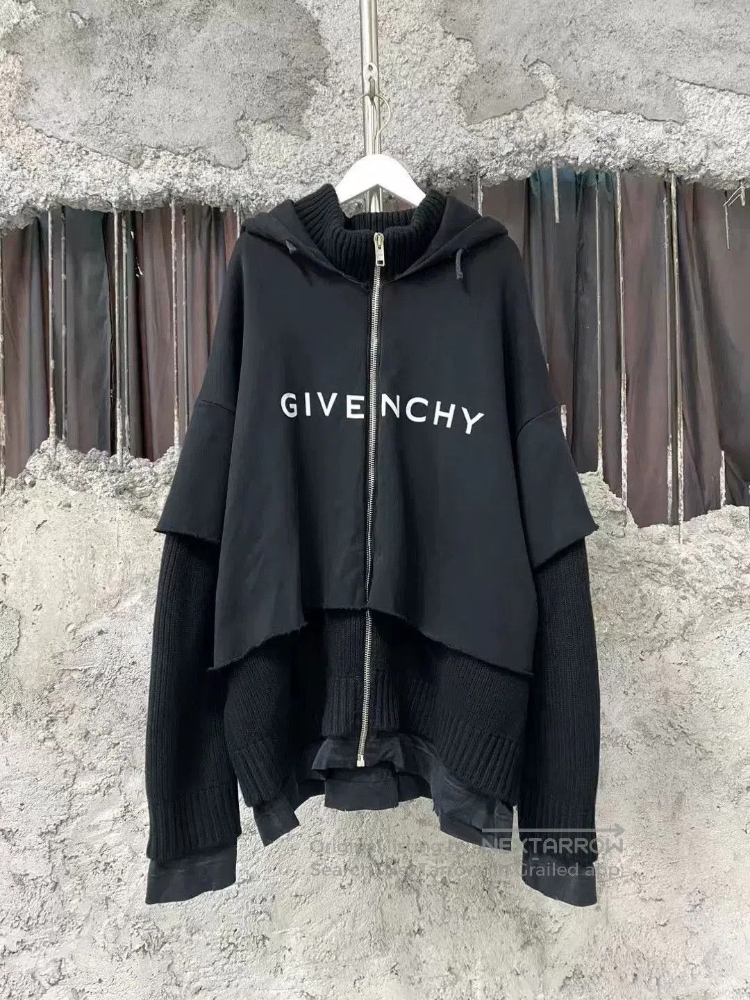 Givenchy Givenchy Patchwork Deconstructed Zipper Hoodie. Size US L / EU 52-54 / 3 - 1 Thumbnail