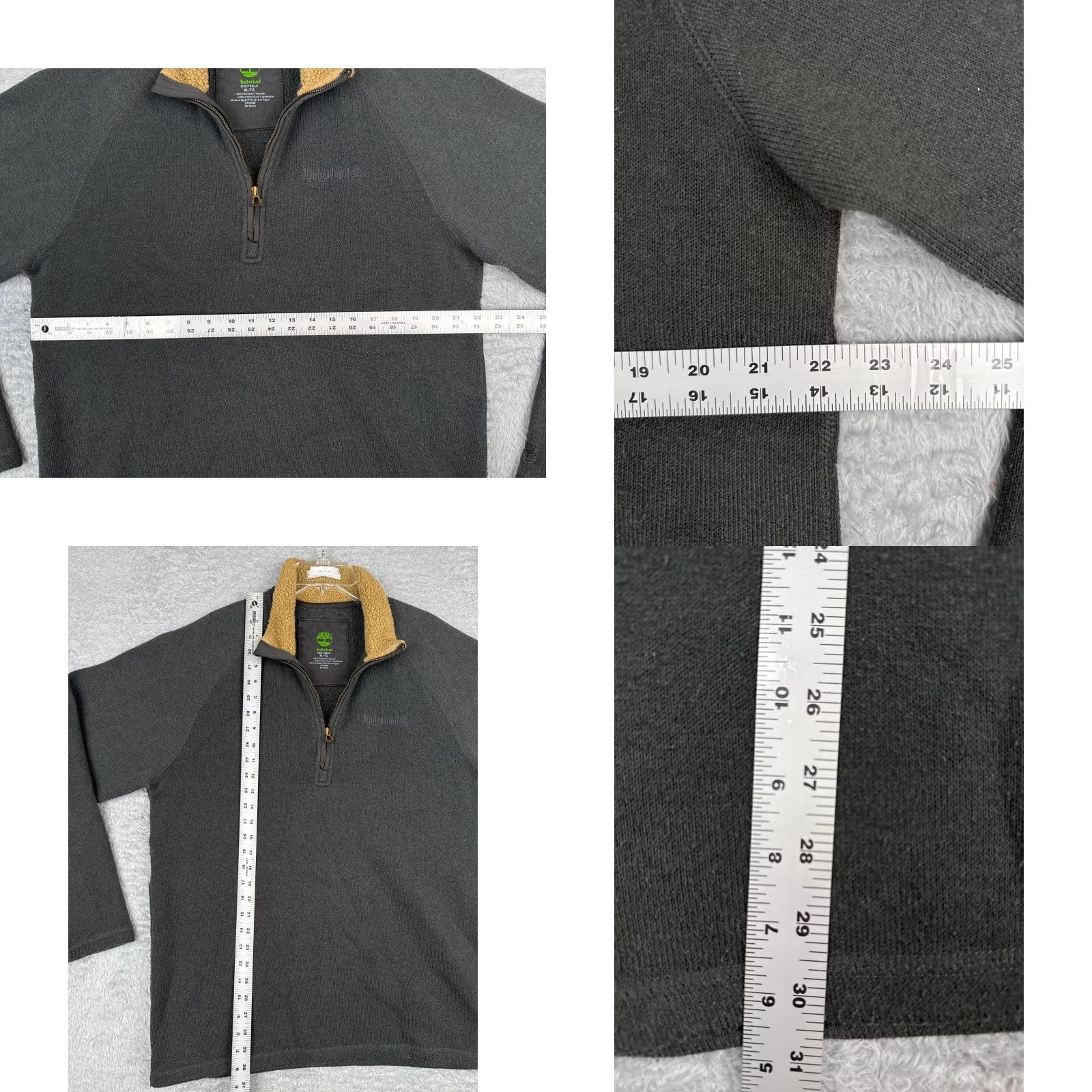 Timberland VINTAGE Timberland Sweater Men XL Gray Knit 1/4 Zip Collared Shell Logo Embroidered Pullover Knit's Fabric Polyester Casual, Workwear, Golf Mens Size US XL / EU 56 / 4 - 8 Thumbnail