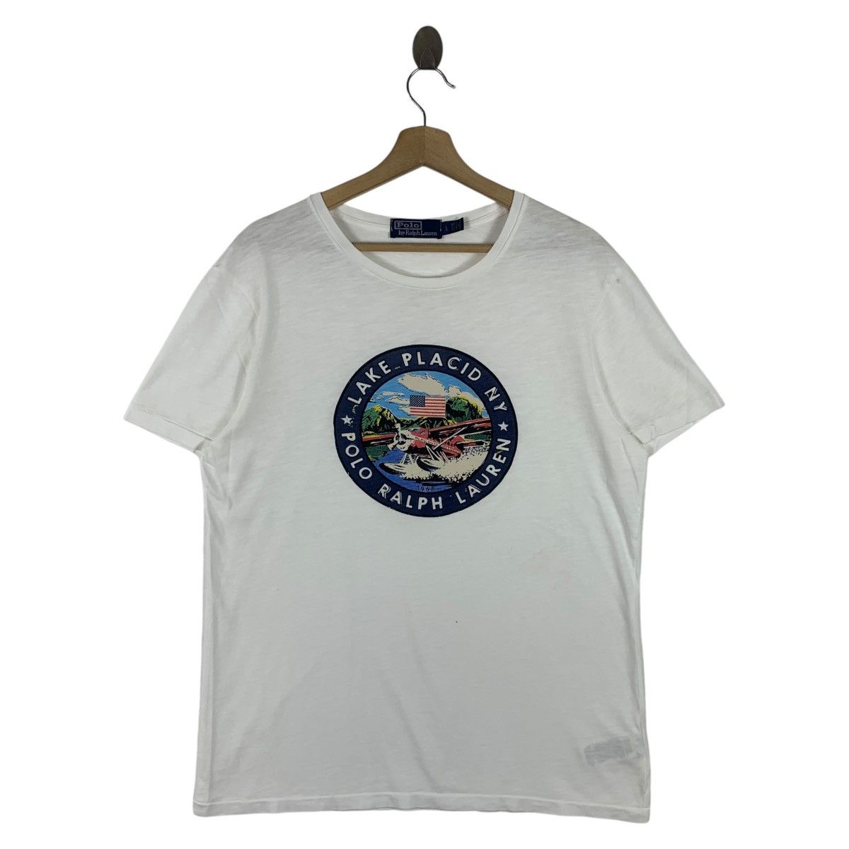 Polo Ralph Lauren × Vintage Vintage POLO RALPH LAUREN Lake placid Ny tee Size US M / EU 48-50 / 2 - 1 Thumbnail