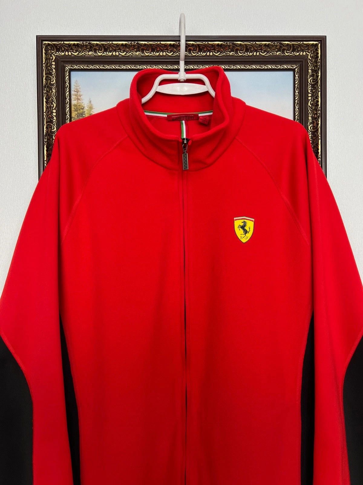 Ferrari Vintage Ferrari Racing Fleece Sweatshirt Jacket Track Size US XL / EU 56 / 4 - 2 Thumbnail