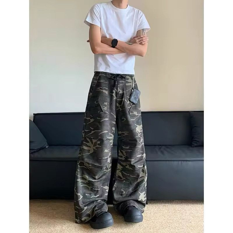 Japanese Brand × Other Camouflage Baggy Cargo Pant Size US 33 - 1 Thumbnail