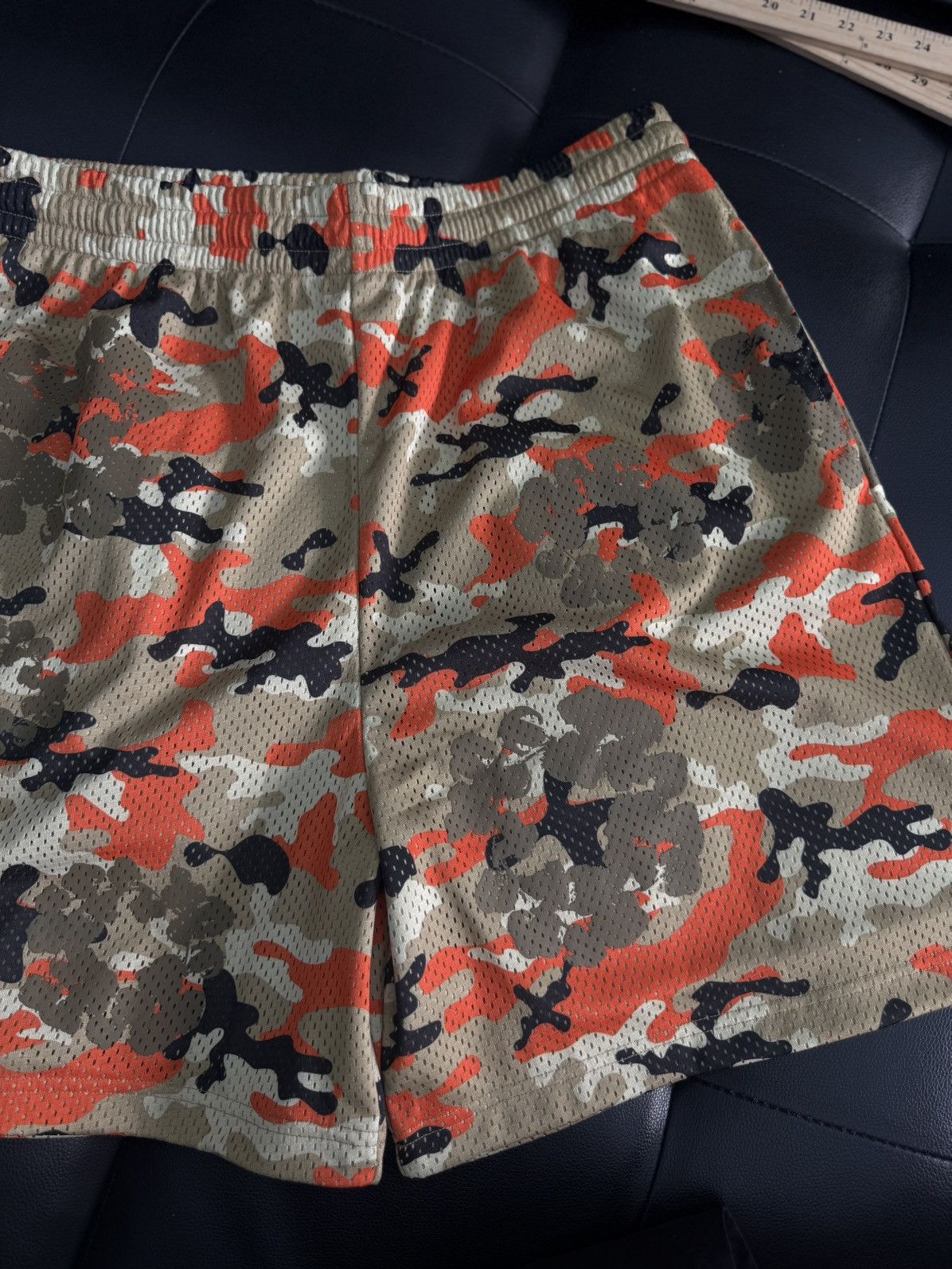 DENIM TEARS Denim Tears Mesh Summer Shorts Tan/Orange Size XL (NEW) Size US 36 / EU 52 - 2 Thumbnail