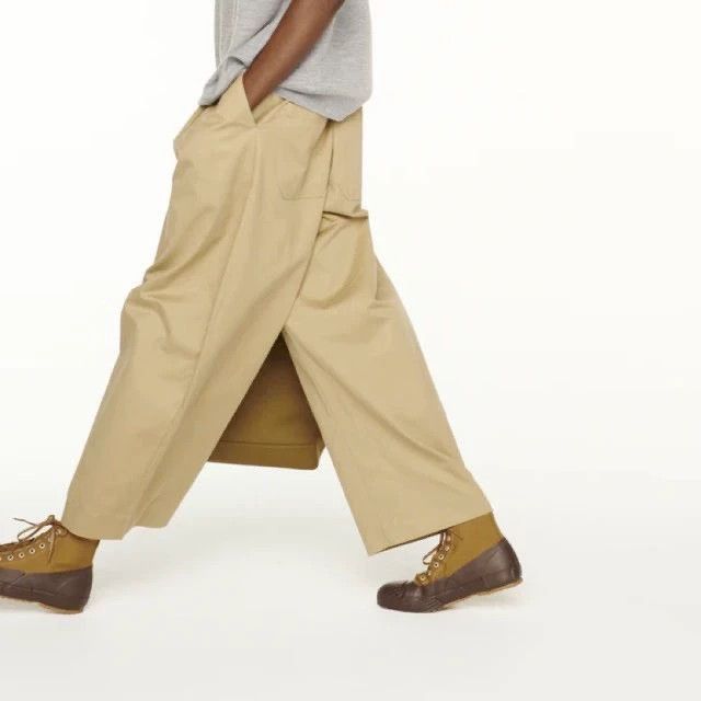 Studio Nicholson Beige Casual Wide-Leg Pants Size US 32 / EU 48 - 1 Thumbnail