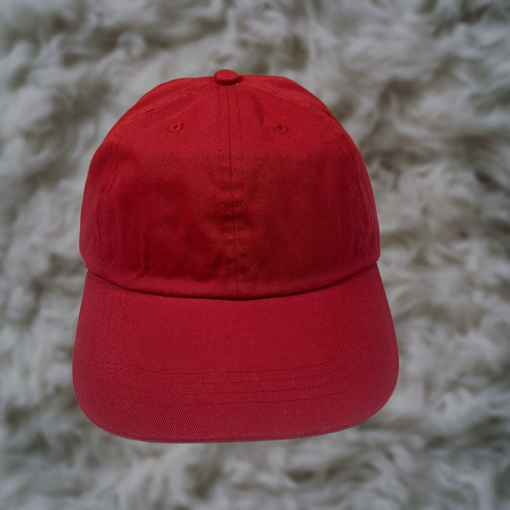 Vintage Toppers StrapBack Red Cotton Adult Adjustable Baseball Hat Cap Unisex Accessories Size ONE SIZE - 1 Thumbnail