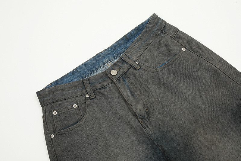 Jean American retro distressed washed stained men's jeans Size US 32 / EU 48 - 3 Thumbnail