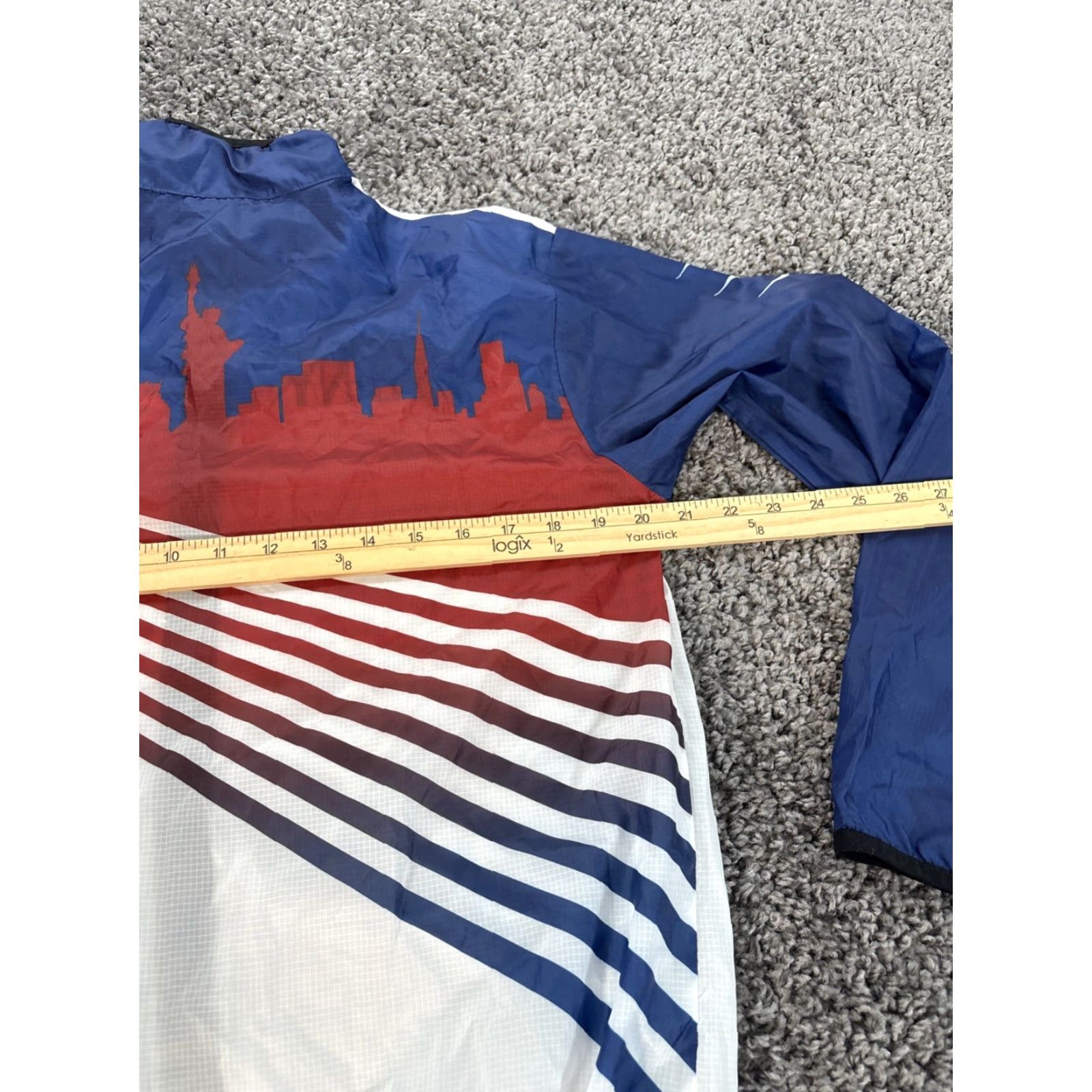 Vintage Hoka Windbreaker Jacket Mens Medium Lightweight USA Blue Running & Jogging Time To Fly New York USA Activewear Size US M / EU 48-50 / 2 - 3 Thumbnail