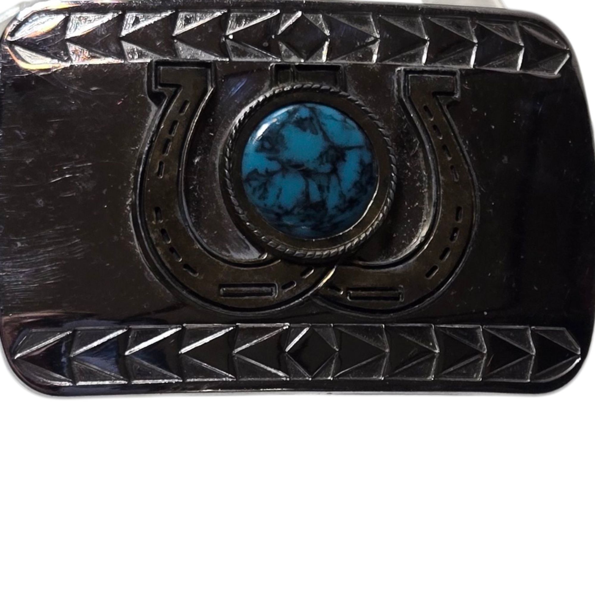 Other Vintage Turquoise Horseshoes Belt Buckle Western Cowboy Coun Size ONE SIZE - 9 Thumbnail