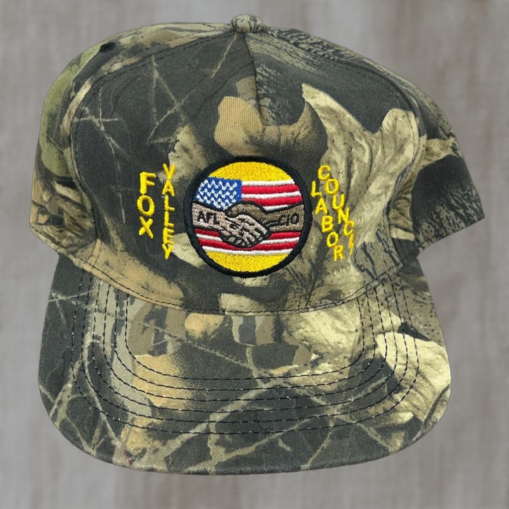 Realtree VINTAGE Realtree Camo Hat Cap SnapBack 80s 90s Made In USA Fox Valley Labor Mens Size ONE SIZE - 1 Thumbnail