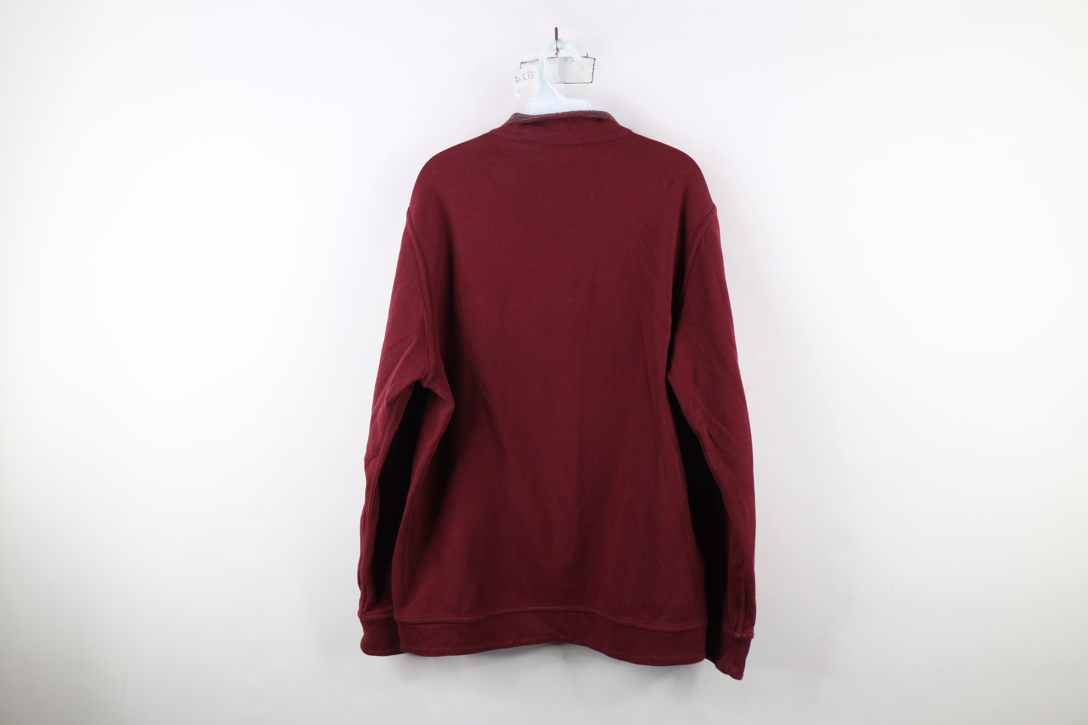 Vintage Bugatchi Uomo Blank Reversible Half Zip Pullover Sweater Red Size US XL / EU 56 / 4 - 8 Thumbnail