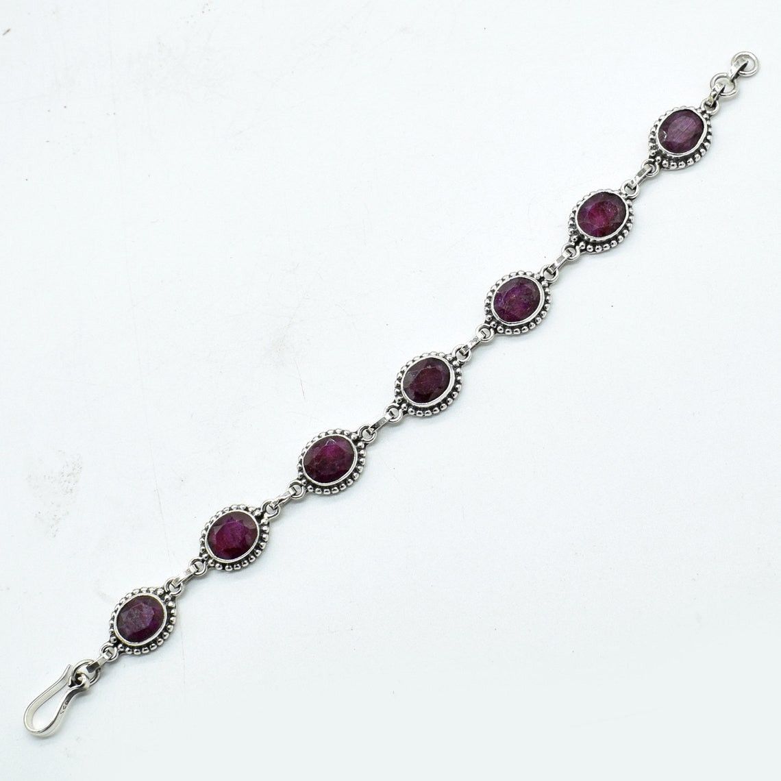 Handmade Natural Ruby Gemstone Bracelet, Excellent Ruby Bracelet Size ONE SIZE - 3 Thumbnail