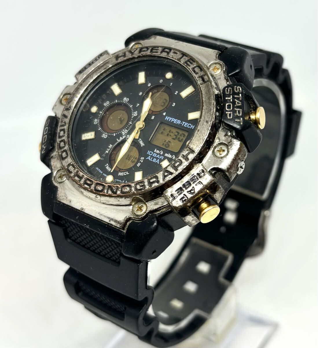 Seiko Seiko Alba Hyper-Tech V083-7010 CHRONOGRAPH Ana Digi Watch Size ONE SIZE - 1 Thumbnail