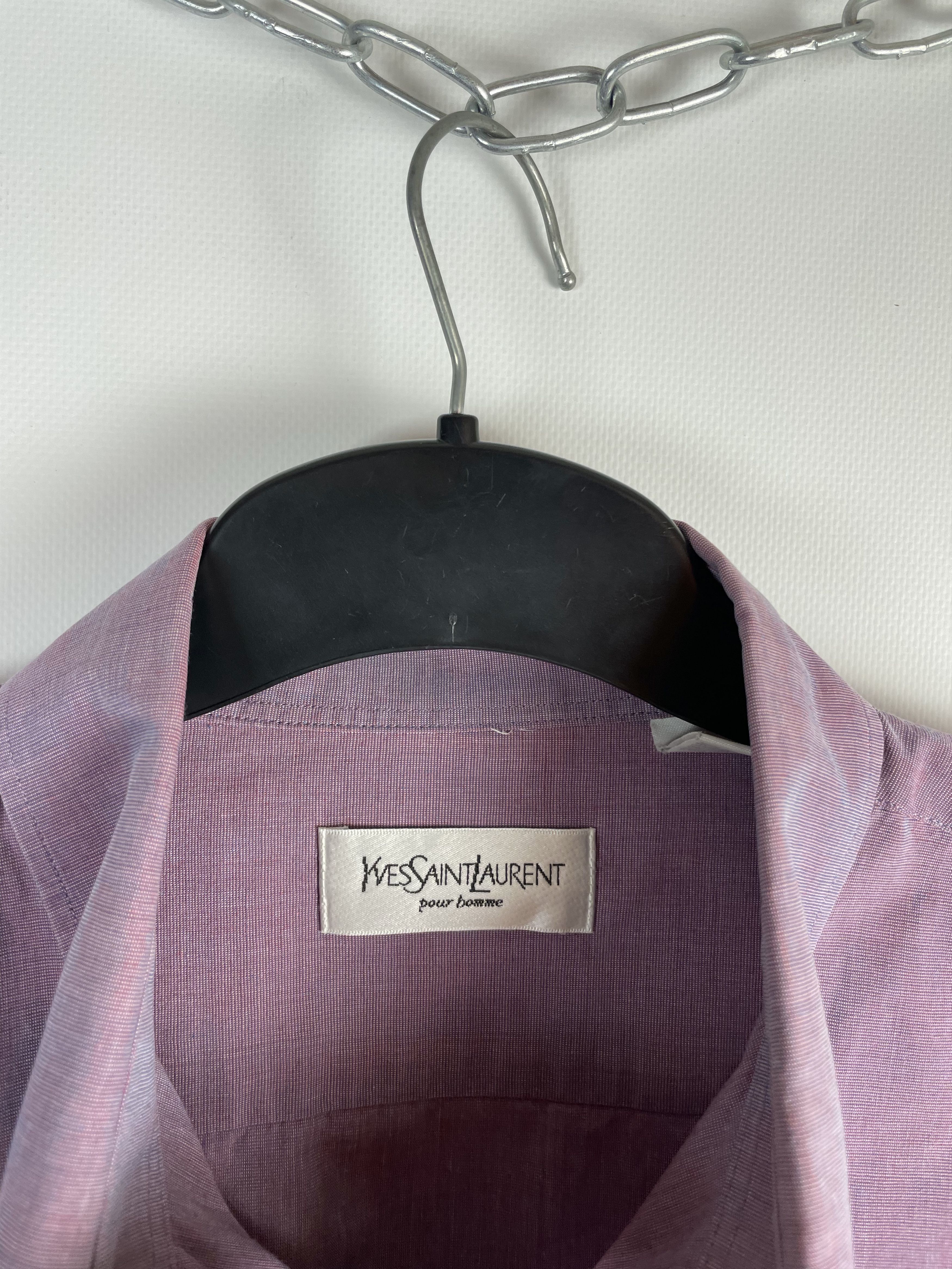 Vintage Vintage YvesSaintLaurent Ysl Pour Homme Button Up Shirt Size US XL / EU 56 / 4 - 5 Thumbnail
