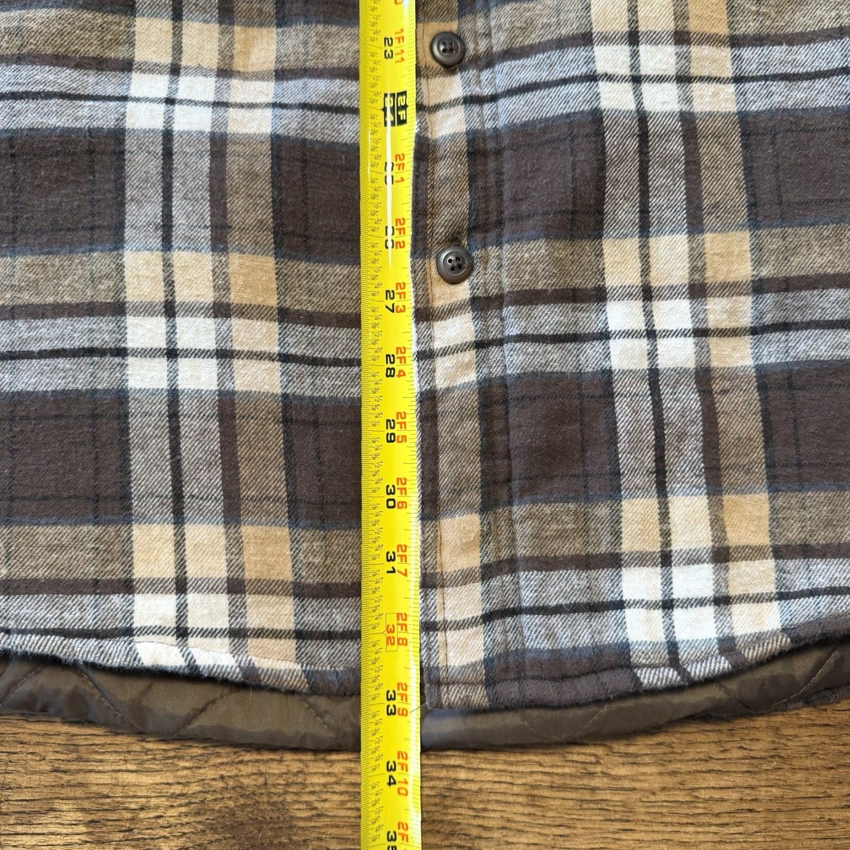 Vintage VINTAGE Wolverine Lined Brown Plaid Button Down Flannel Shirt Men’s XL Tall Size US XL / EU 56 / 4 - 7 Thumbnail