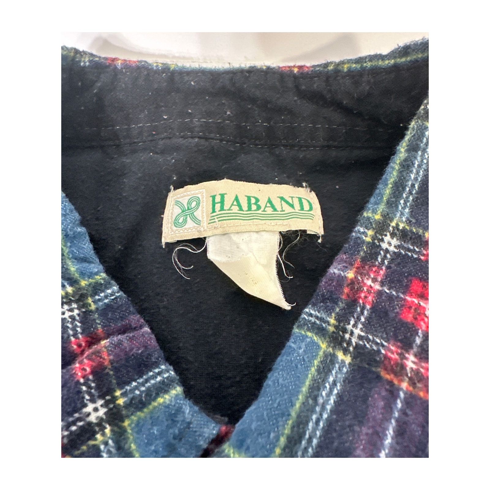 Haband HABAND Vintage Blue and Red Plaid Flannel Button Down Size US S / EU 44-46 / 1 - 4 Thumbnail