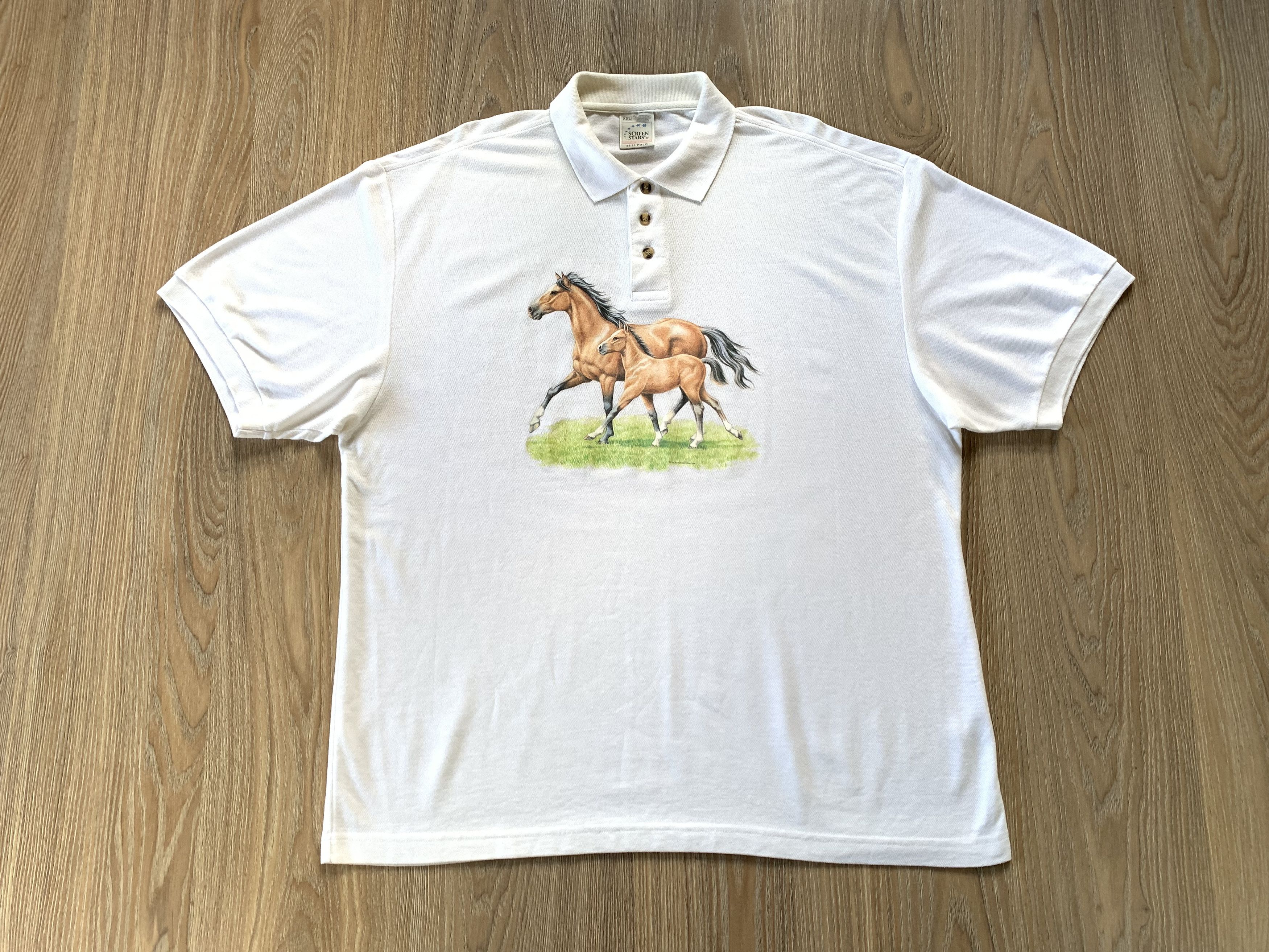 Vintage Vintage Screen Stars Polo Horses 1994 Size US XXL / EU 58 / 5 - 2 Thumbnail