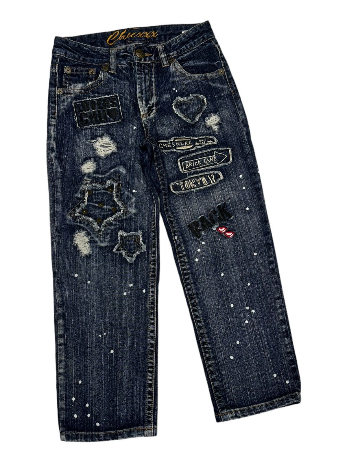 Hysteric Glamour 1990s CHUXXX HYSTERIC GLAMOUR STYLE PUNK STUDDED DENIM JEANS Size 29" - 3 Thumbnail