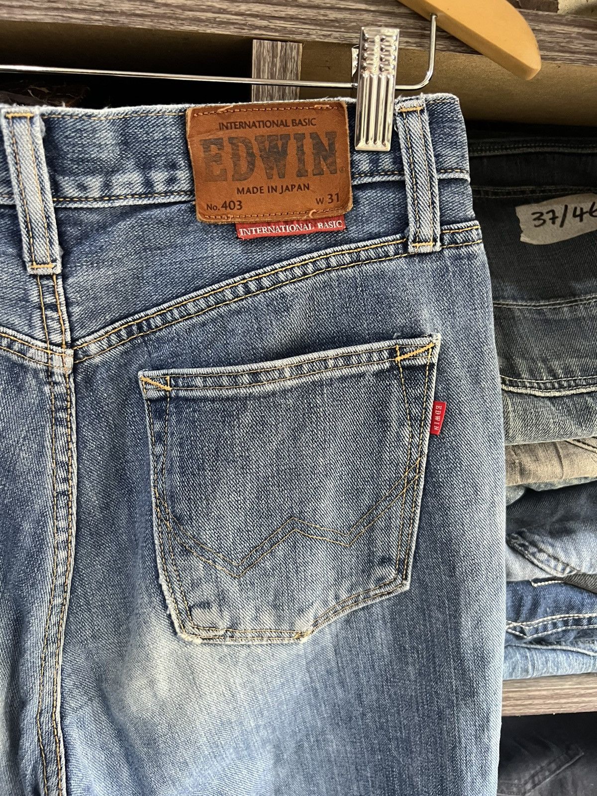 Edwin 🔥Vintage Edwin 403 Distressed Denim Size US 32 / EU 48 - 14 Thumbnail