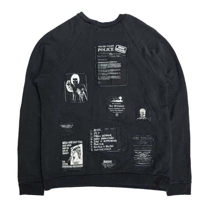 Raf Simons AWO1 Riot Riot Riot everything patch sweater | Grailed