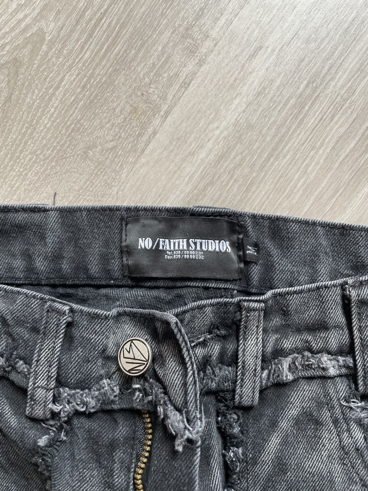 No Faith Studios Flared Denim 001 Size US 32 / EU 48 - 3 Thumbnail