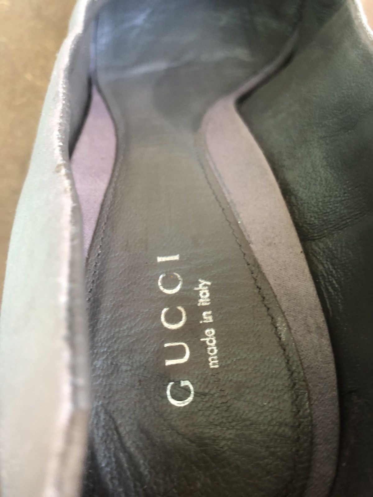 Gucci × Vintage Vintage GUCCI Grey Women’s Heels Size 39.5 Size US 9.5 / IT 39.5 - 9 Thumbnail