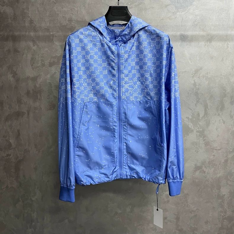 Louis Vuitton Louis Vuitton Blue full-print plaid print large pocket wind Size US M / EU 48-50 / 2 - 1 Thumbnail