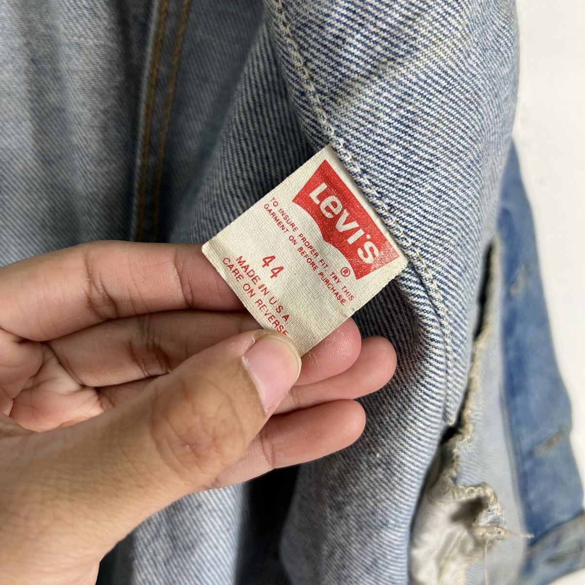 Levi's 🔥 90s VINTAGE LEVIS 70506 TRUCKER JACKET MADE IN USA Size US L / EU 52-54 / 3 - 16 Thumbnail
