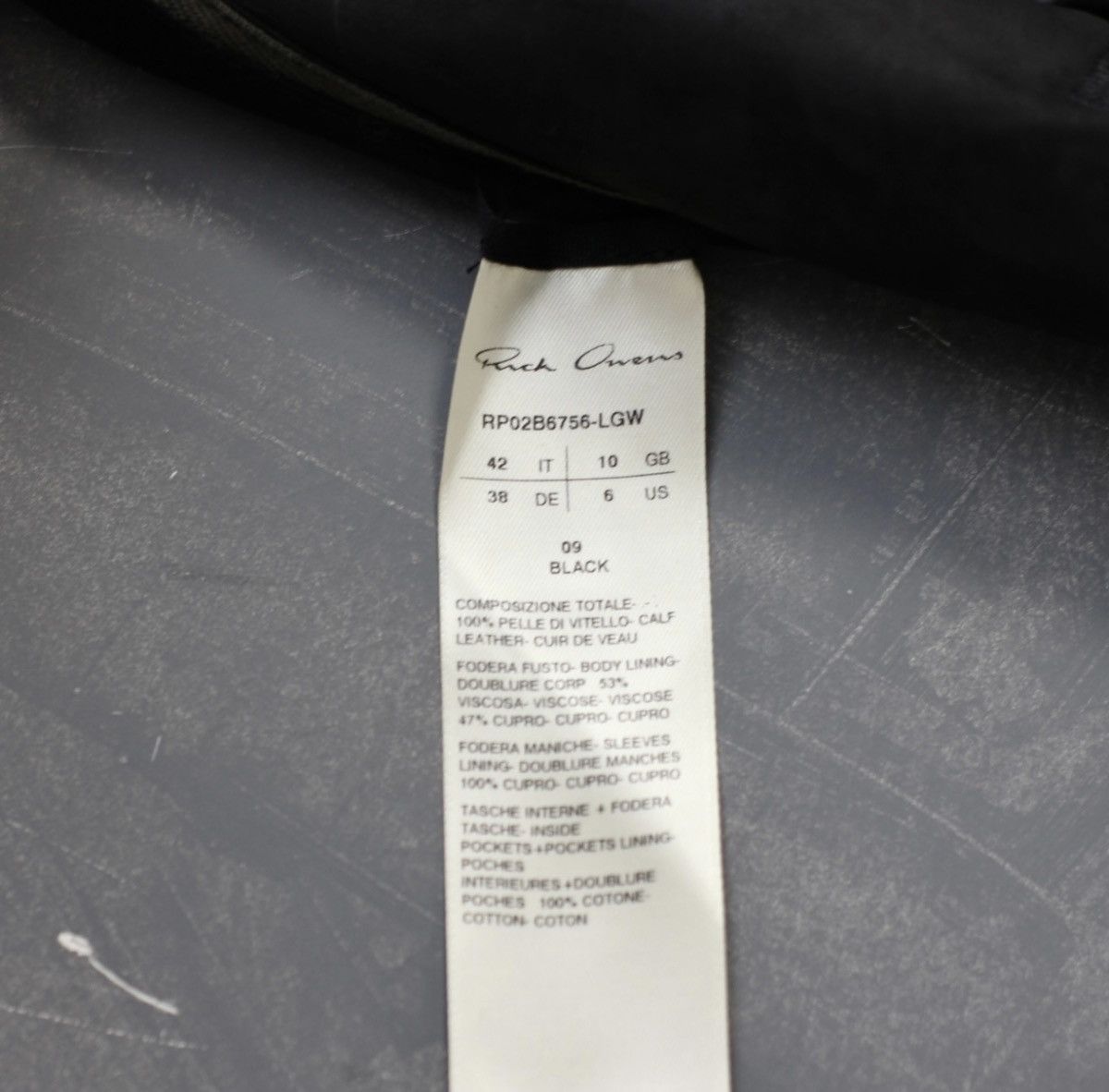 Rick Owens Rick owens Calfskin leather jacket Size US XS / EU 42 / 0 - 6 Thumbnail