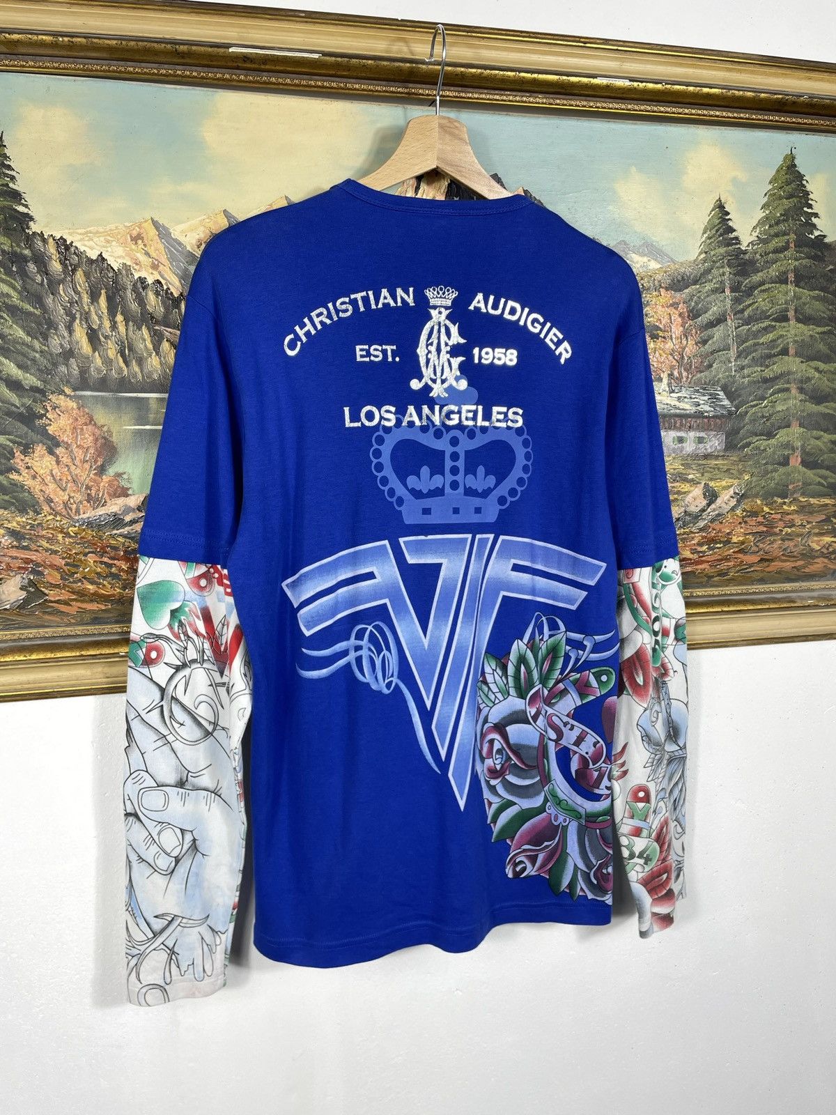 Ed Hardy × Sex Skateboards × Vintage Ed Hardy Retro 00s Baggy Loose Tee Sweatshirt Grunge Cyber Size US M / EU 48-50 / 2 - 8 Thumbnail