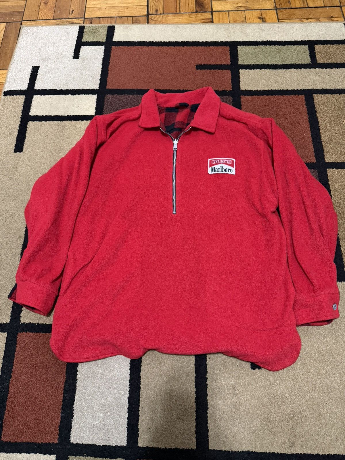 Marlboro Unlimited Marlboro Unlimited Reversible Quarterzip Fleece Size US L / EU 52-54 / 3 - 1 Thumbnail