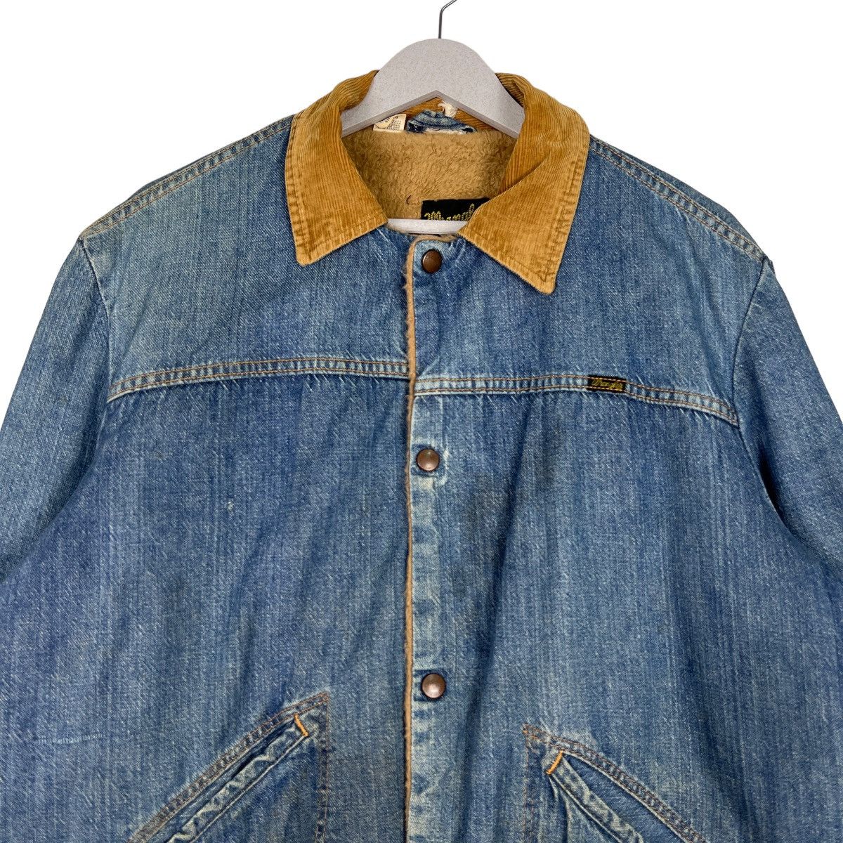 Vintage 🔥 VINTAGE WRANGLER SHEARLING TRUCKER JACKET MADE IN USA Size US M / EU 48-50 / 2 - 3 Thumbnail